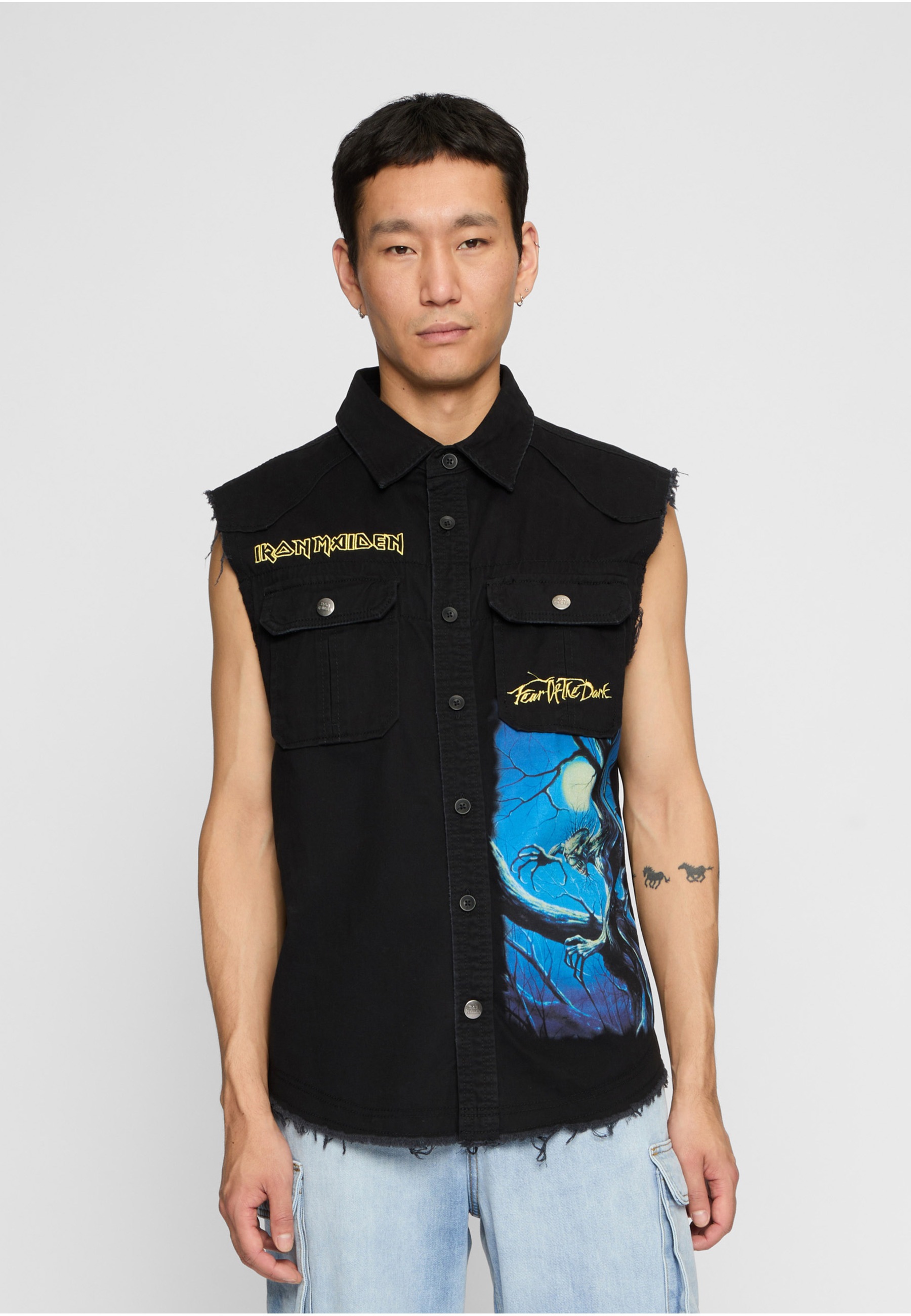Brandit Jeansweste »Brandit Iron Maiden Vintage Shirt sleeveless FOTD« 1 Stk.
