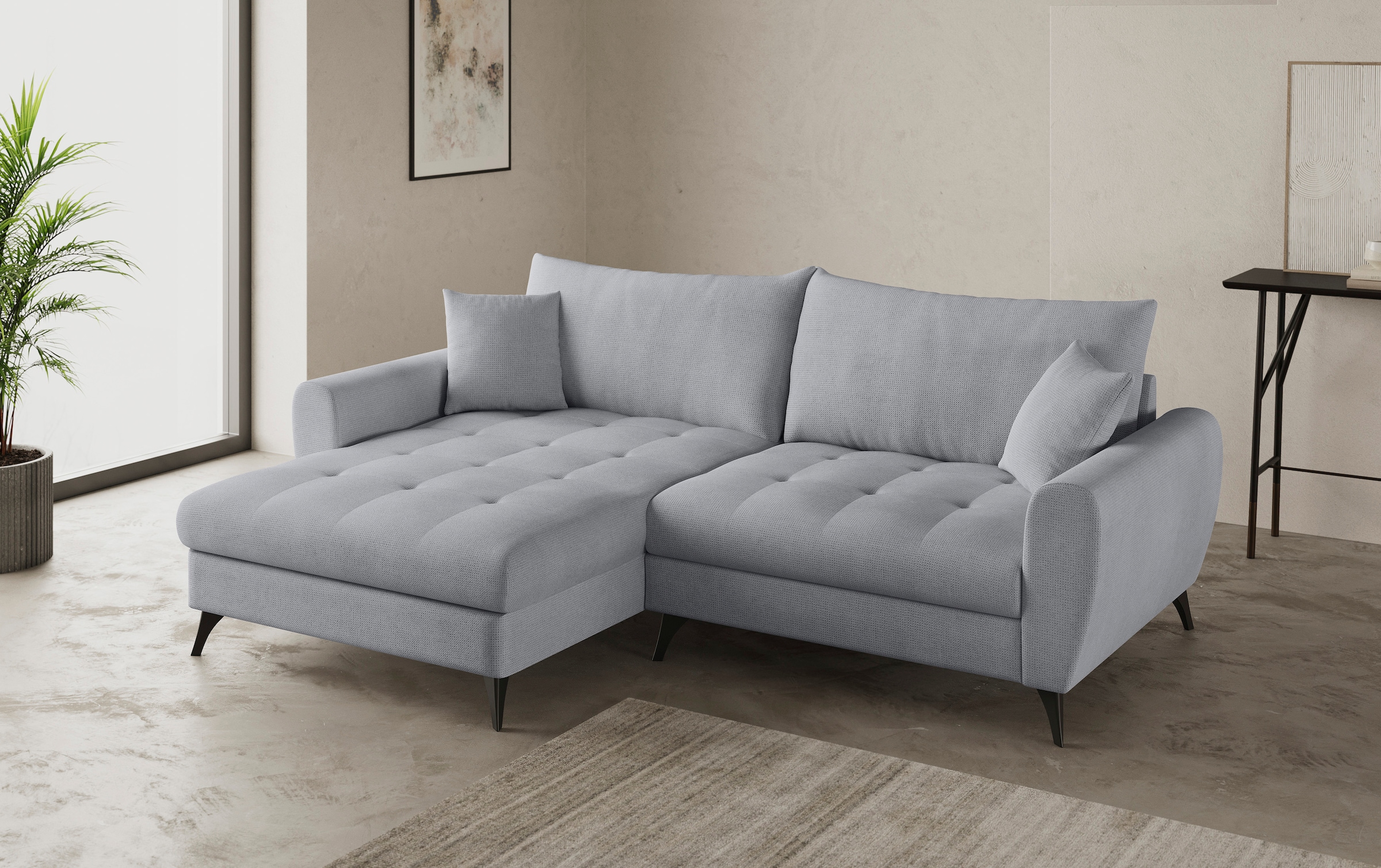 Mr. Couch Ecksofa »Blackburn II, L-Form«, Mit Kaltschaumpolsterung bis 140 kg belastbar