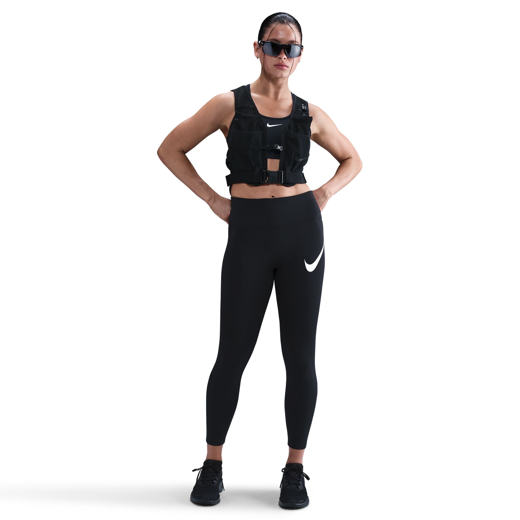 Nike Lauftights »W NK DF TEMPO HR 7/8 TGT SWHBR«  schnell trocknendes Material, atmungsaktiv, sportlicher Stil