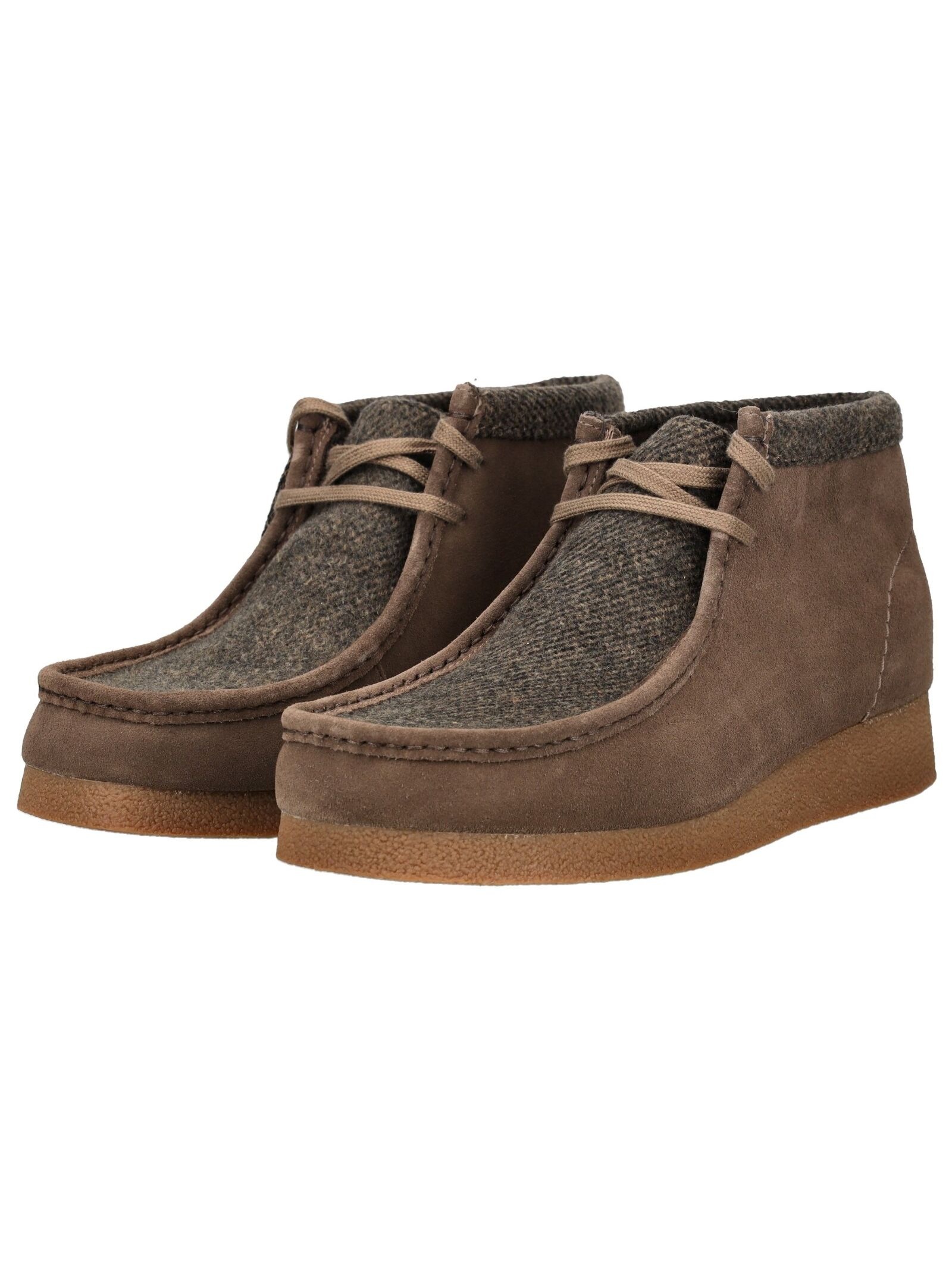 Stiefelette CLARKS "Clarks Stiefelette Veloursleder", Herren, Gr. 42, braun, Veloursleder, Schuhe Stiefelette 3