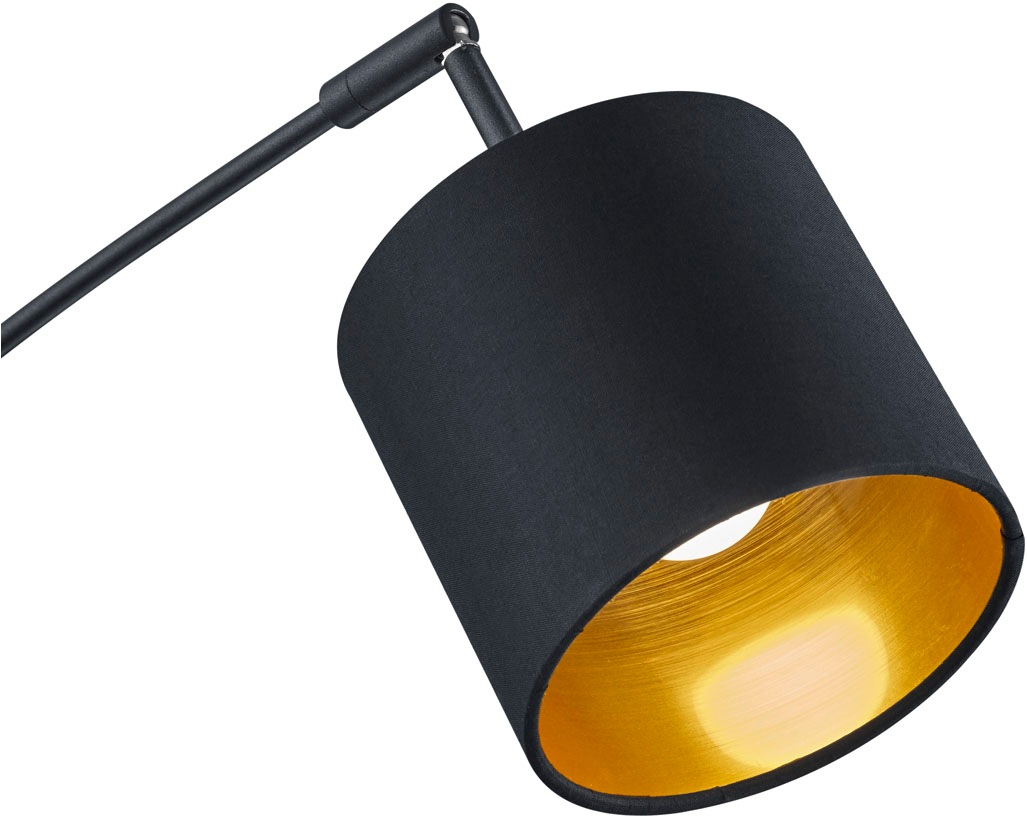 REALITY Leuchten Stehlampe »TOMMY, Bogenleuchte 5-flammig, exkl 5x E14 max 28W, mit Fussschalter«, 5 flammig, Leuchtmittel E14 | Leuchtmittel wechselbar, Stehlampe Wohnzimmer mit Stoffschirmen und verstellbaren Spots