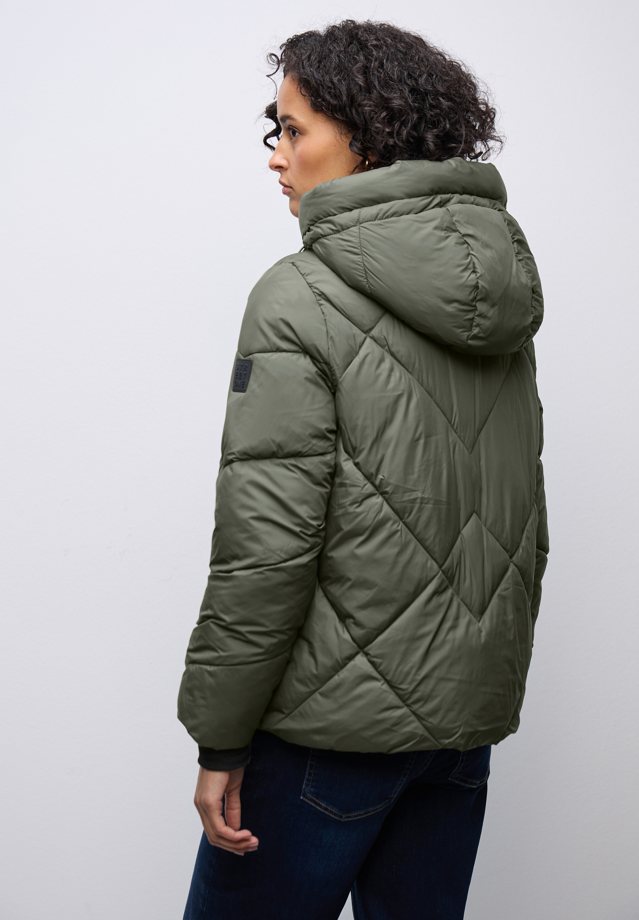 STREET ONE Steppjacke mit Kapuze mit Kapuze mit Tunnelzugband günstig online kaufen