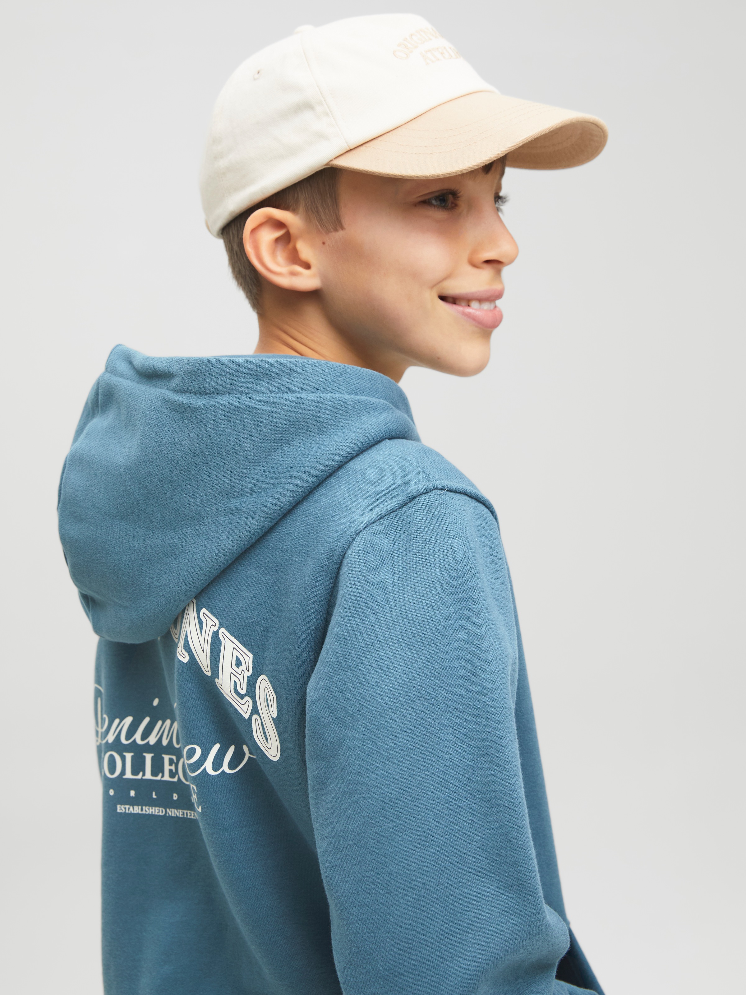 Jack & Jones Junior Kapuzensweatshirt »JJEBRANDES BACKP RELAXED SWEAT H SN JNR«