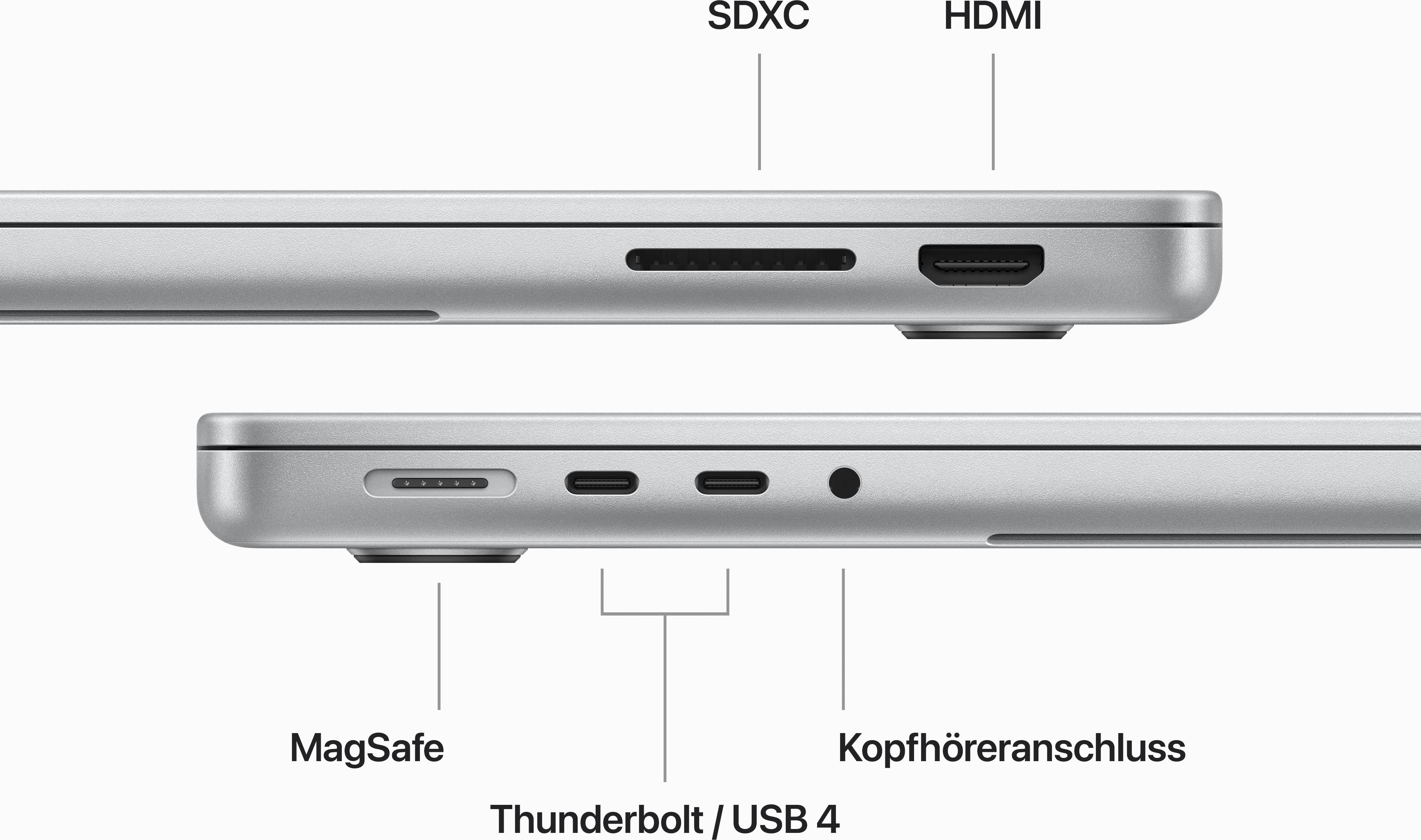 Apple Notebook »MacBook Pro 14''«, 35,97 cm, / 14,2 Zoll, Apple, M3, 10-Core GPU, 512 GB SSD, CTO