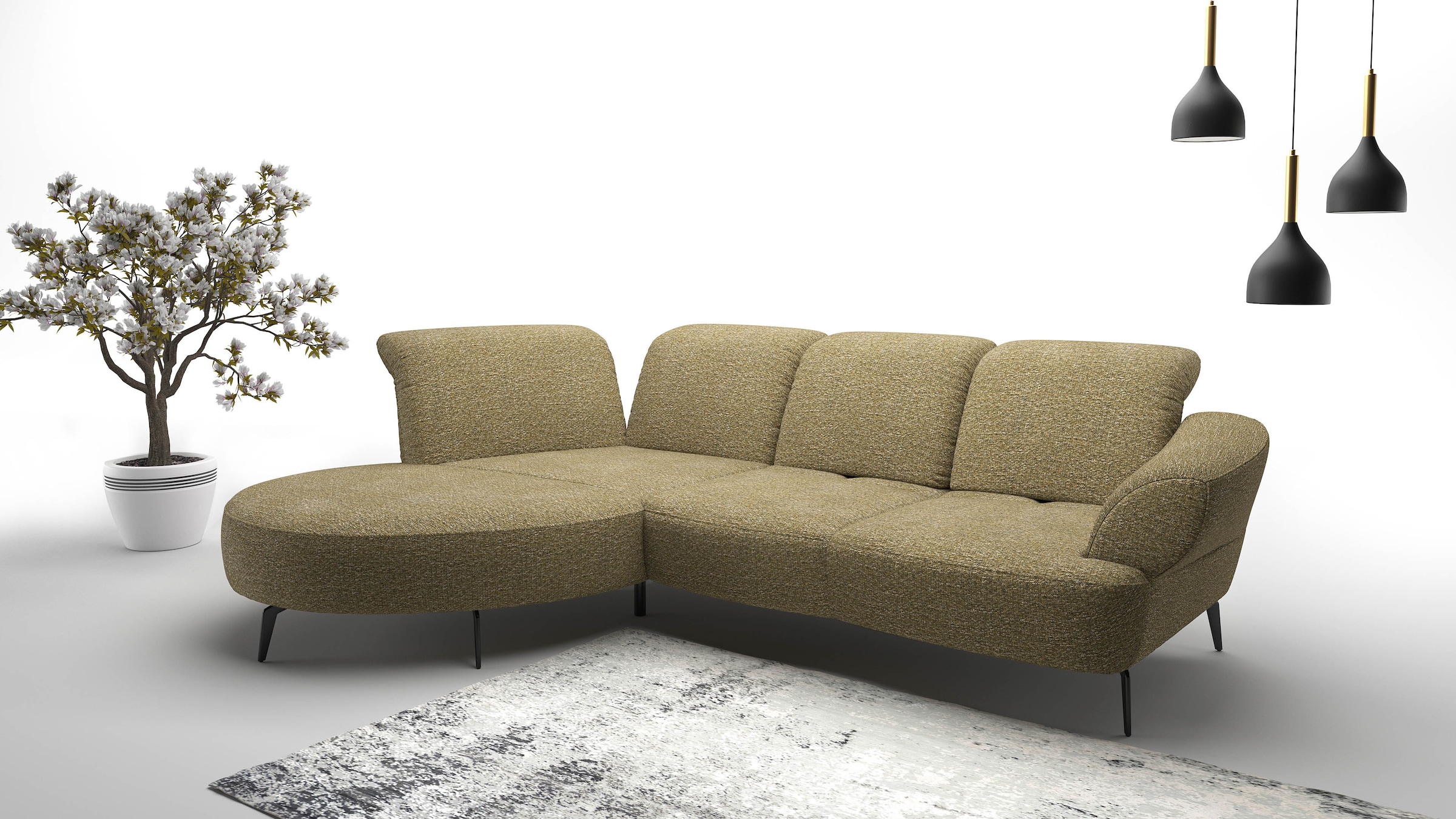 sit&more Ecksofa "Dance, L-Form, inkl. Sitztiefenverstellung", inkl. Click& günstig online kaufen