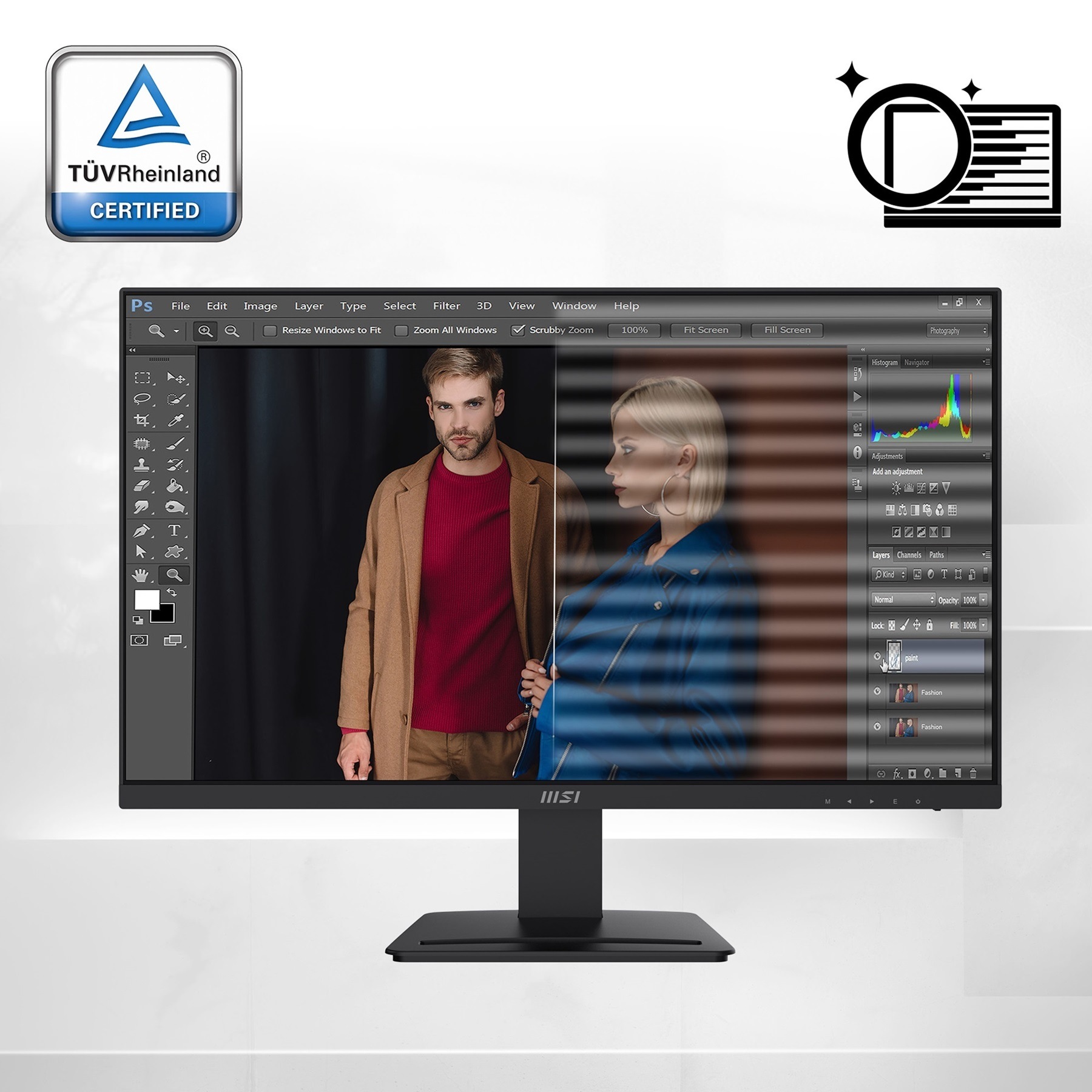 GAMEMAX PC-Komplettsystem »MegaDeal Infinity Mini BK SET2615«, (inkl. Maus & Tastatur), Windows 11 + MSI PRO MP273A Monitor, 69cm (27")