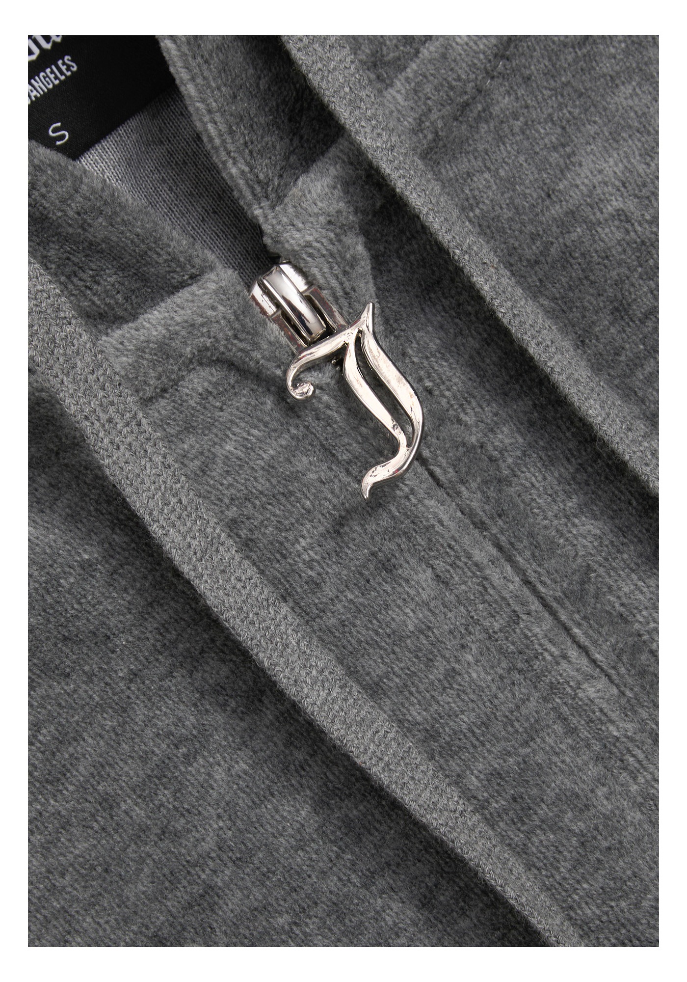 Juicy Couture Kapuzennickijacke »ROBERTSON HOODIE Damen« ohne Kapuze Trainingsjacke Damen, Sweatjacke mit Kapuze, Velour, mit Glitzer, Sale