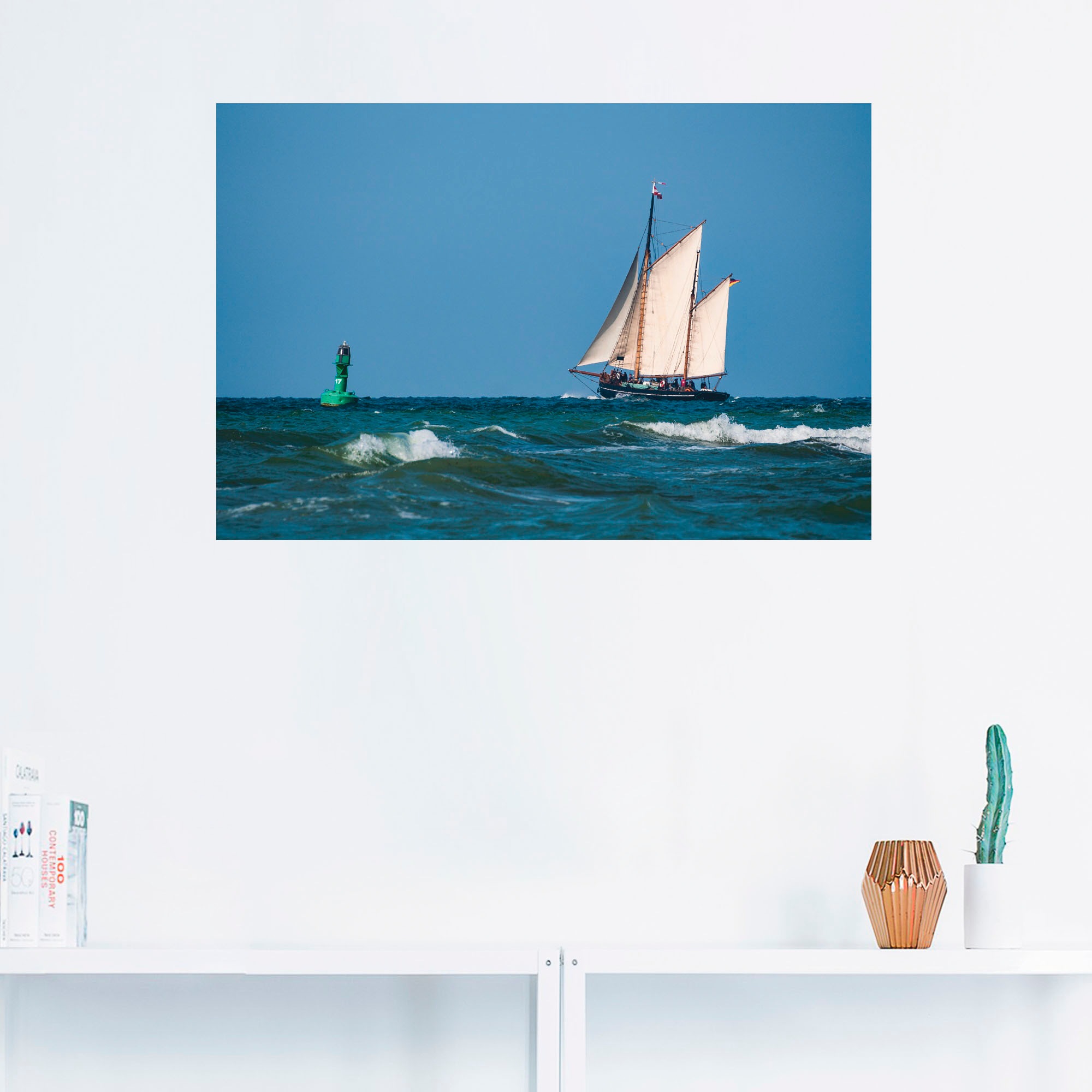 Artland Leinwandbild »Segelschiff auf der Ostsee«, Boote & Schiffe, (1 St.), auf Keilrahmen gespannt
