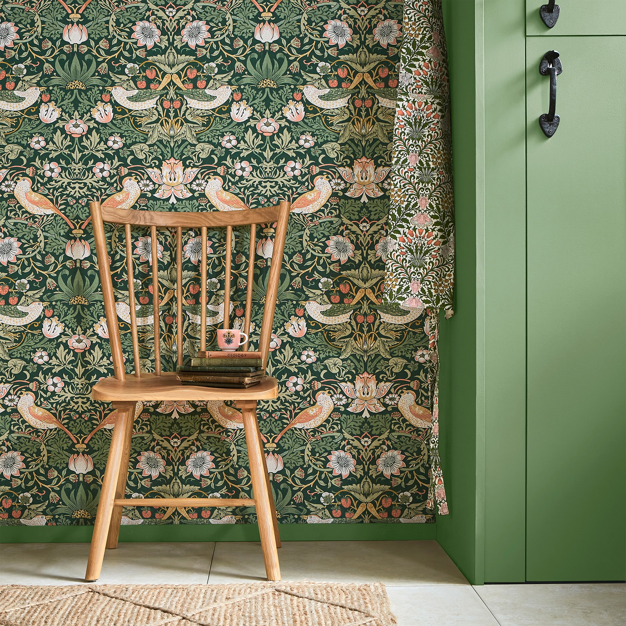 WILLIAM MORRIS AT HOME Vliestapete "Strawberry Thief" Retro texturiert Design Tapeten