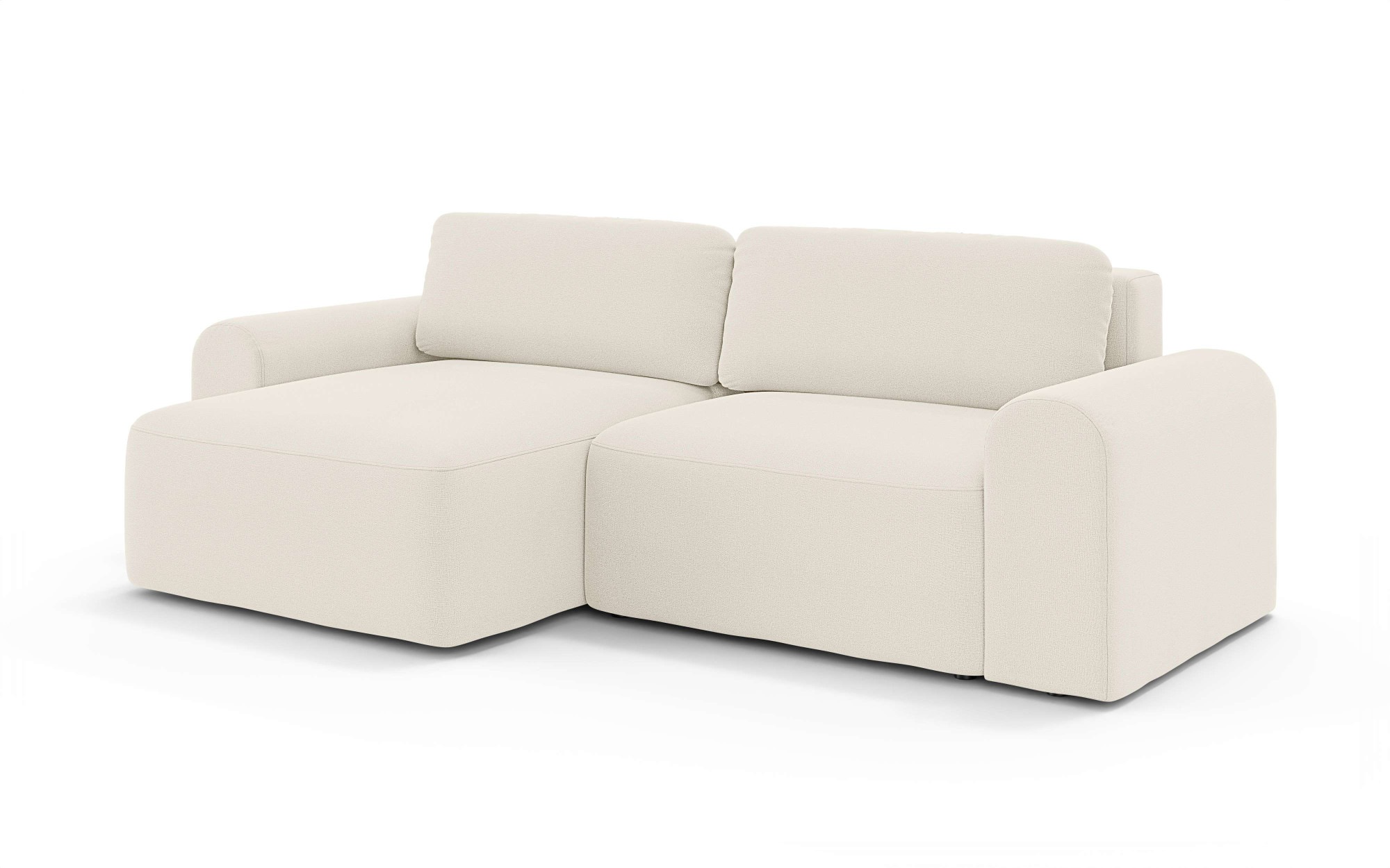OTTO home Ecksofa »LEOO universell Schlafsofa mit Bettkasten, Maße B/T/H: 272/152/84,5 cm«, L-Form mit Recamiere rechts oder links montierbar, hoher Sitzkomfort