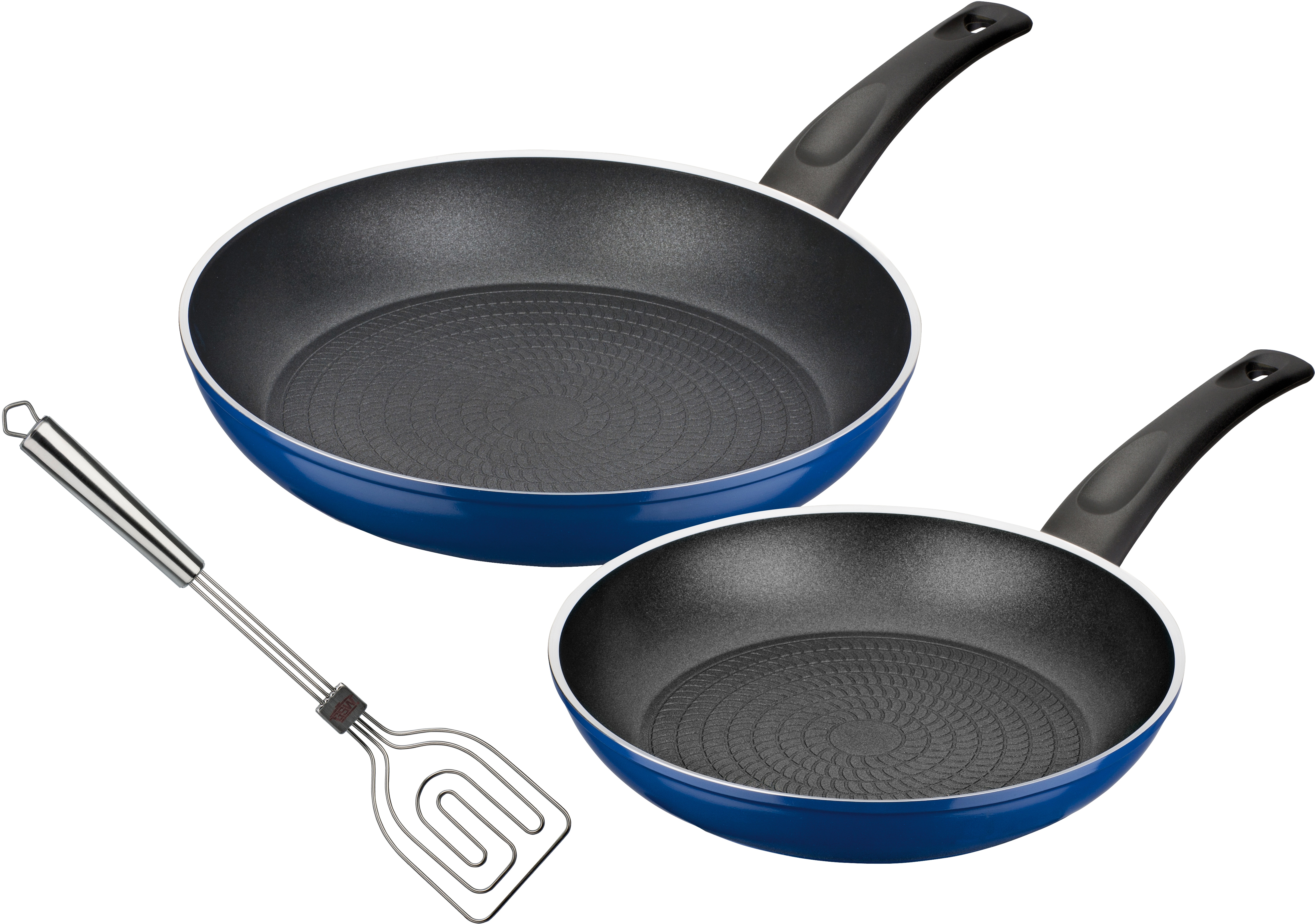 GSW "Dream Line" Aluminium Set, 1x Bratpfanne Ø 24 cm, 1x Bratpfanne Ø 28 cm, 3 Stk. tlg. Induktion