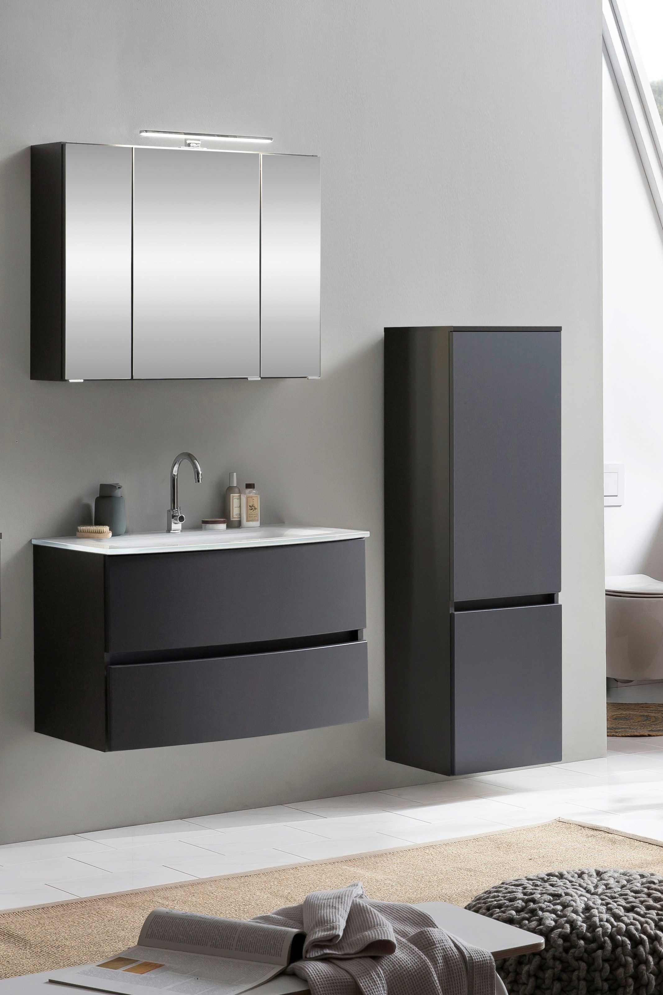 welltime Badezimmer-Set "Kaunas" Set, 3 Stk. tlg. günstig online kaufen