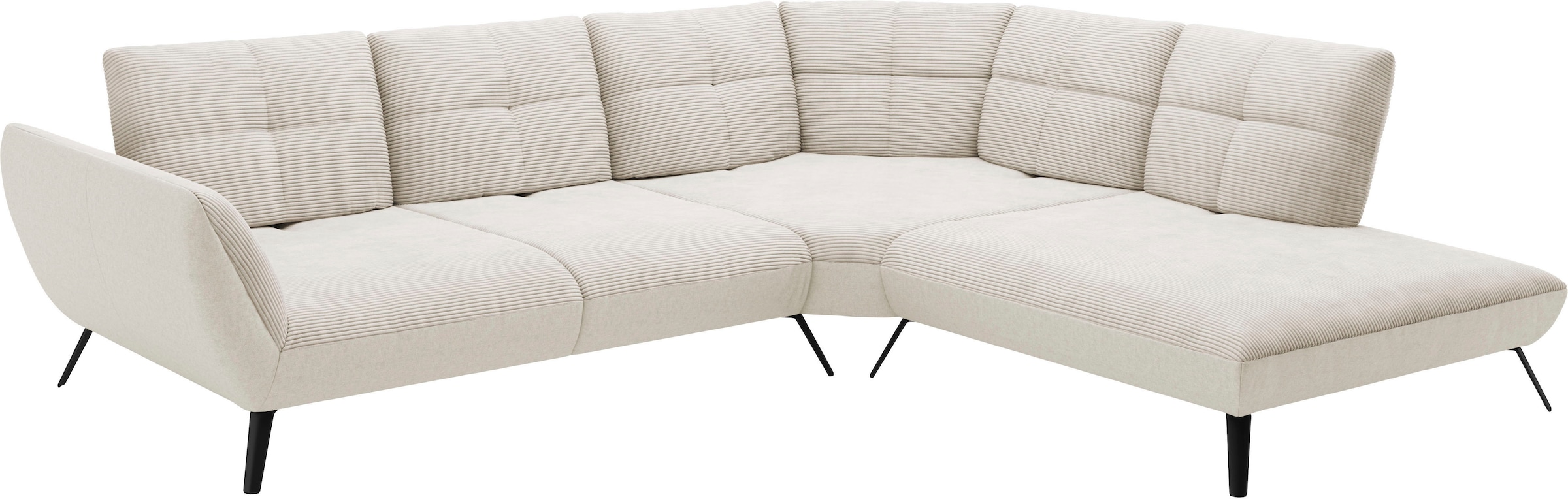 Places of Style Ecksofa »Mikado L-Form«, inkl. Sitztiefenverstellung und Armteilverstellung