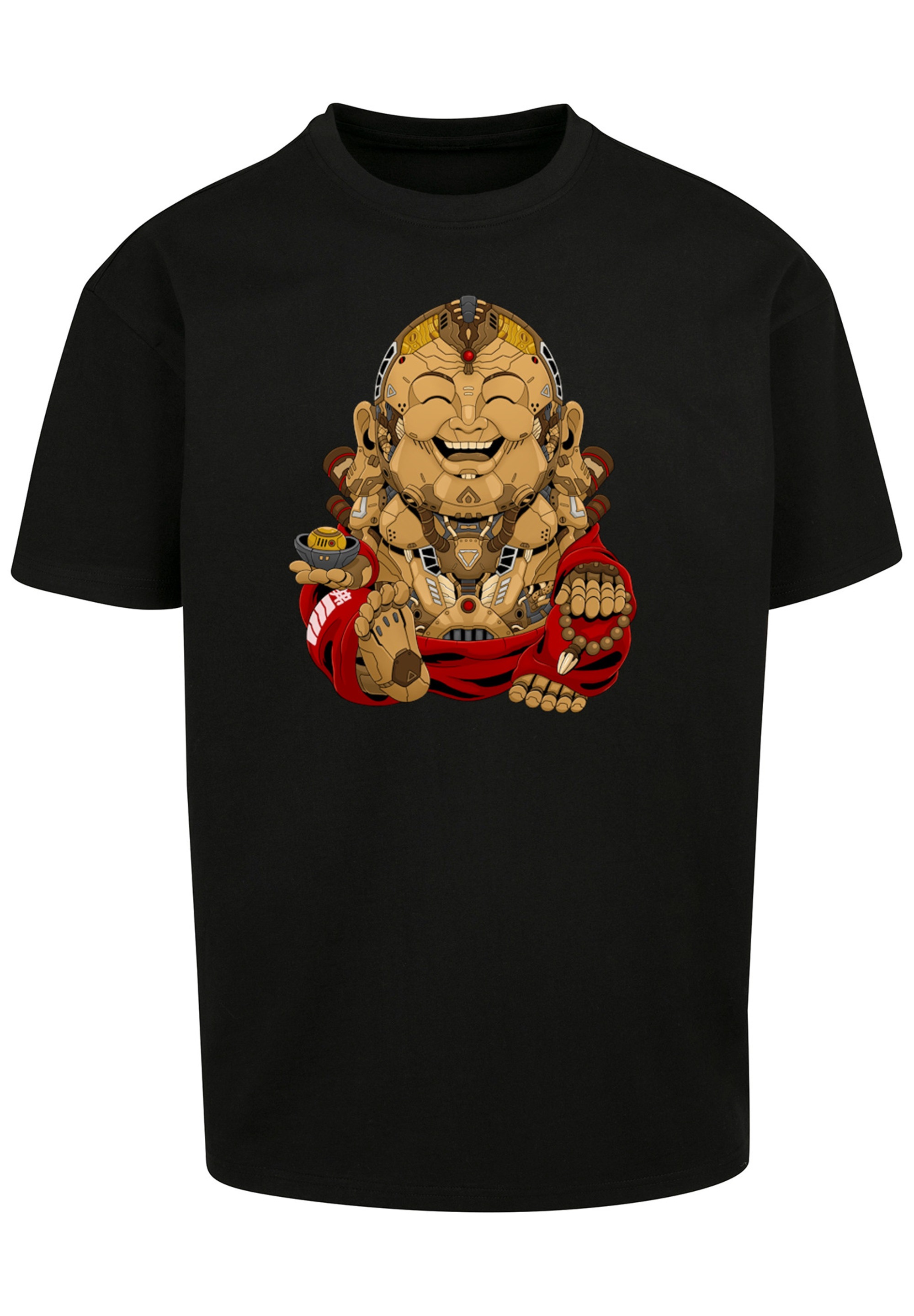 F4NT4STIC T-Shirt "Happy Cyber Buddha CYBERPUNK STYLES", Print günstig online kaufen