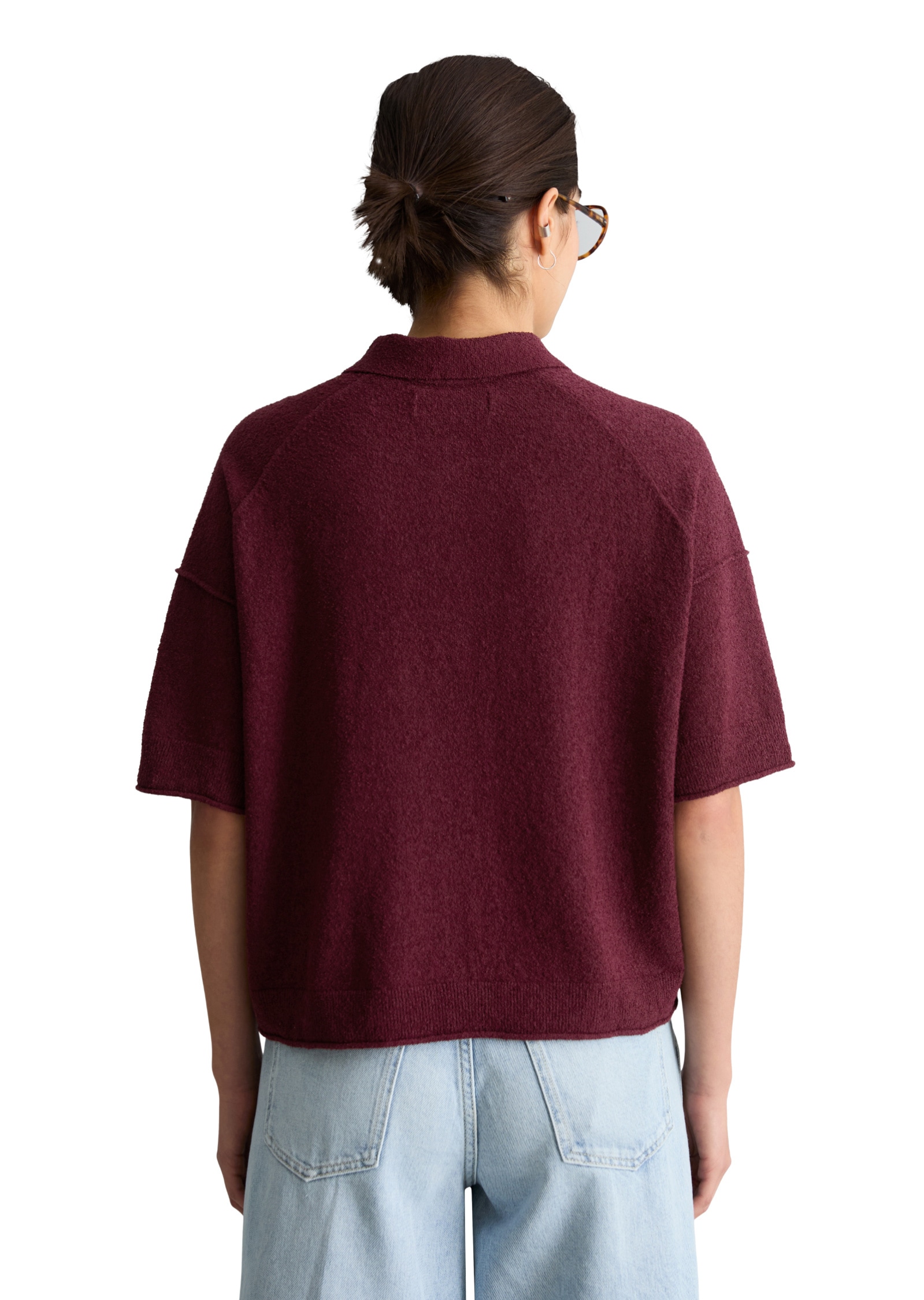 Marc O'Polo DENIM Poloshirt »aus Crinkled Organic Cotton-Mix«