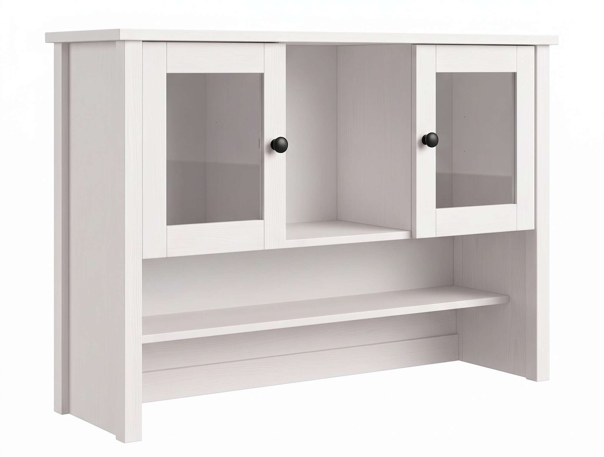 OTTO home Buffet »Mikkeli Küchenbuffet mit 2 Glastüren, Metallgriffe« aus massiver FSC®-zertifizierter Kiefer, moderner Landhausstil