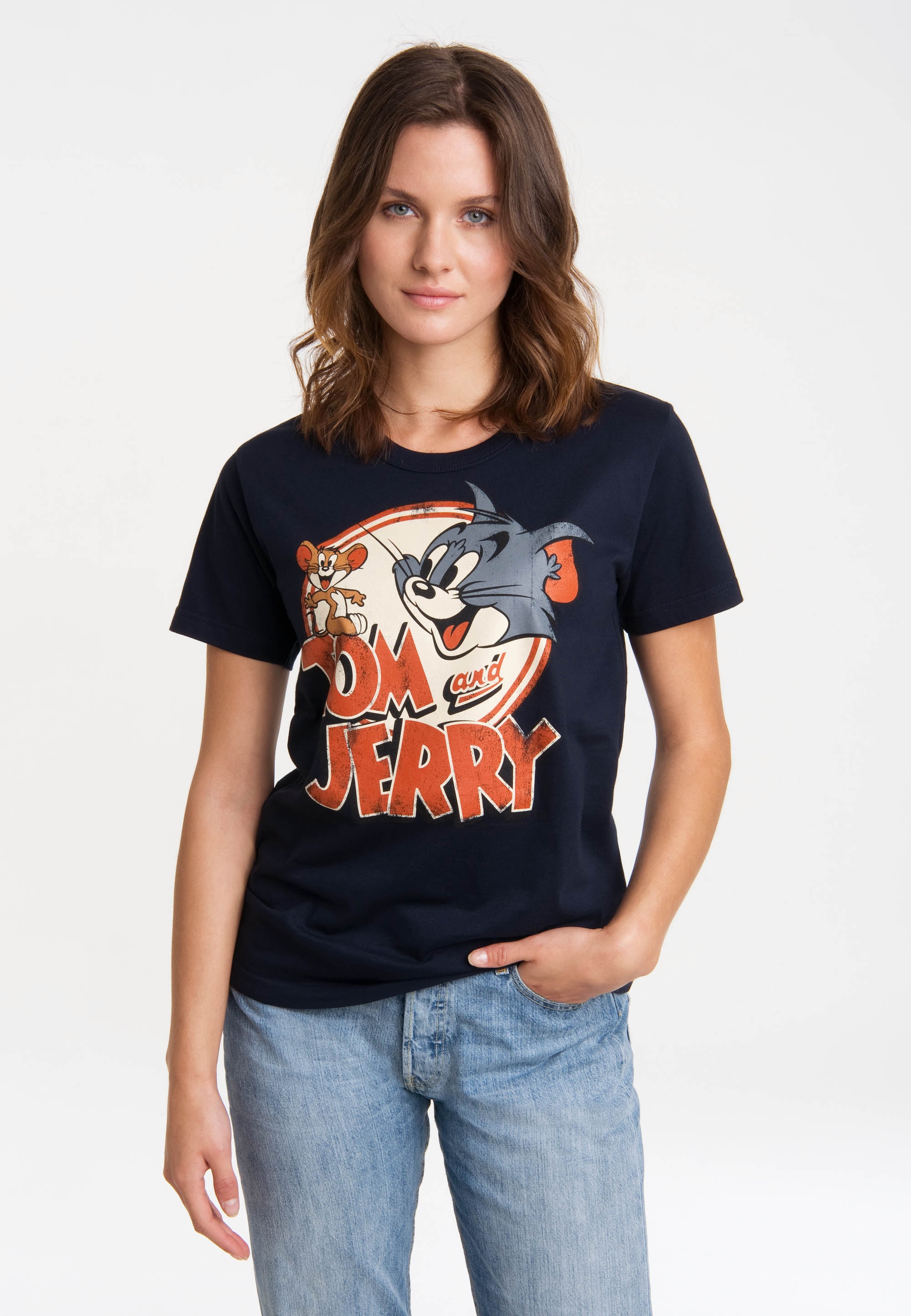 mit T-Shirt | BAUR »Tom bestellen lizenziertem Jerry«, Print online & LOGOSHIRT