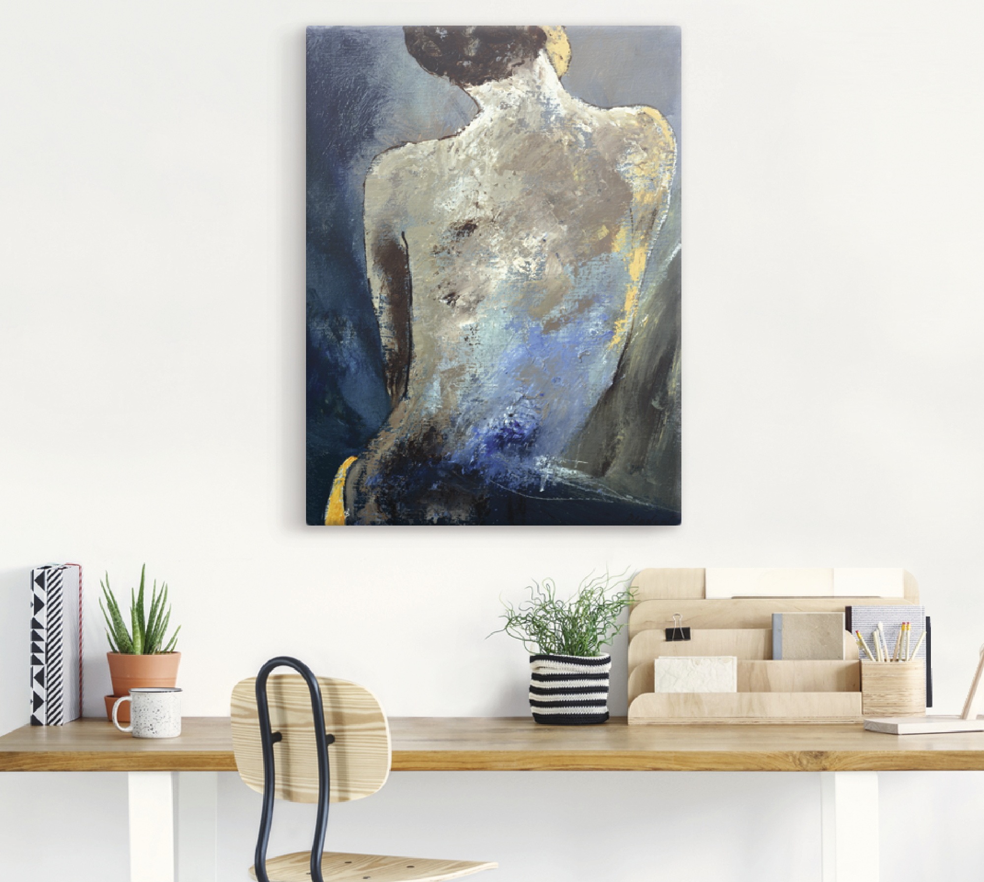 Artland Leinwandbild "Rücken einer Nackten" Frau 1 Stk. tlg. auf Holzrahmen günstig online kaufen