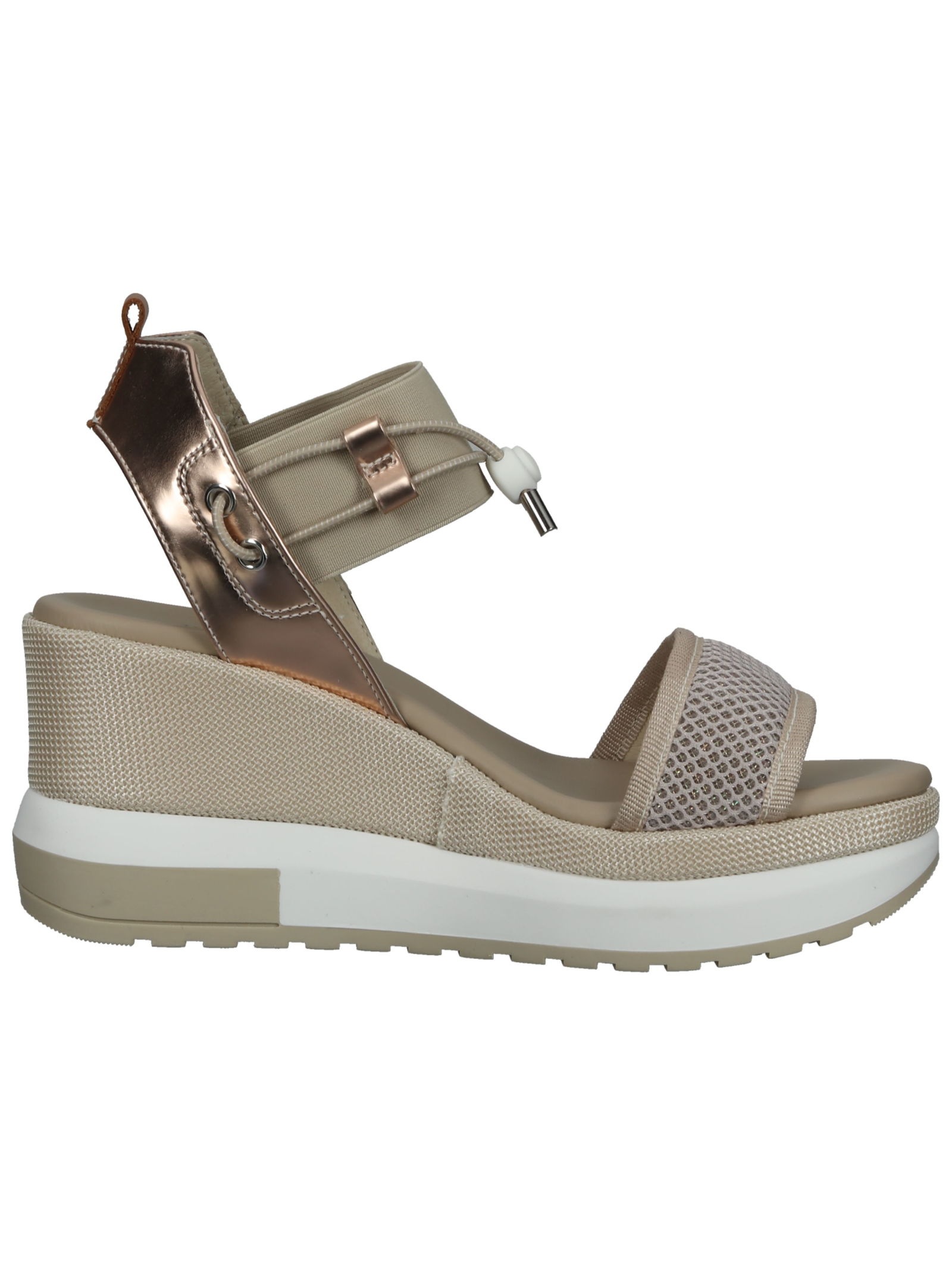 Nero Giardini Keilsandalette »Nero Giardini Sandalen Lederimitat/Textil«