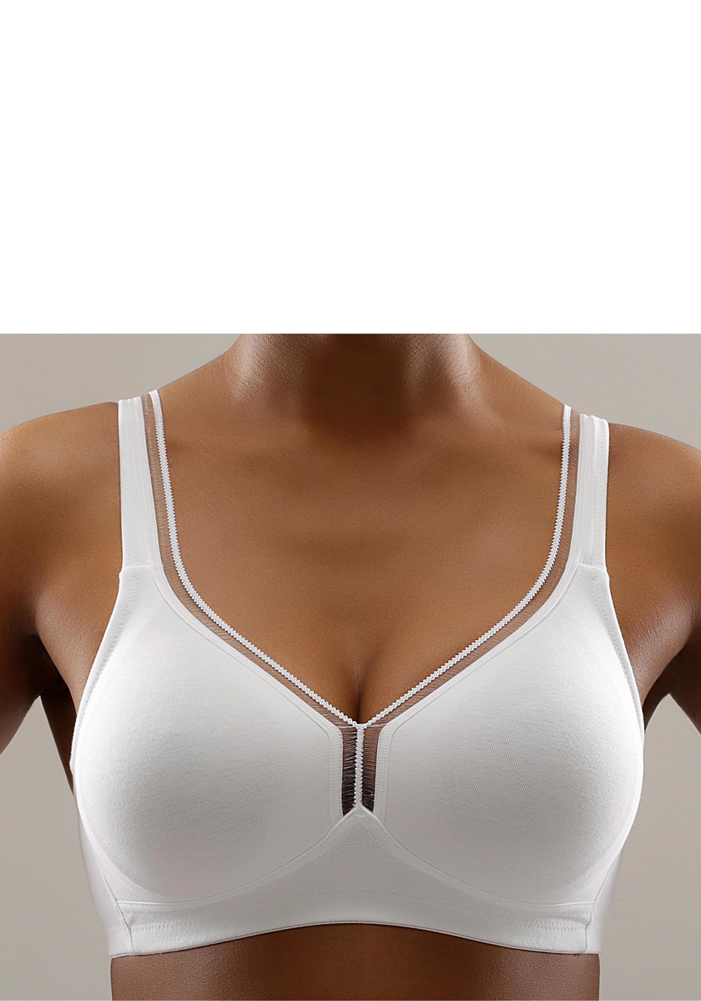 Bestlivings T-Shirt-BH (Set, 1-tlg) Damen Basic Wohlfühl BH Seamless BH  Bralette - ohne Bügel, ohne Clips - Nahtloser Yoga Bra Top