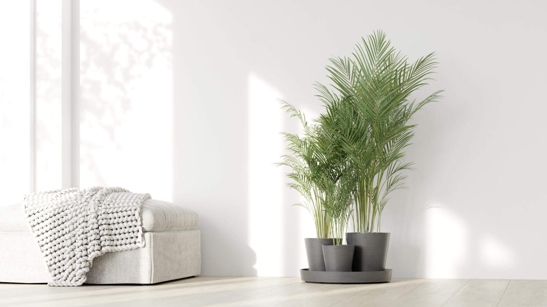 ECOPOTS Blumentopf »Dubai Grau« für innen und außen: frostsicher, bruchsicher und lichtbeständig