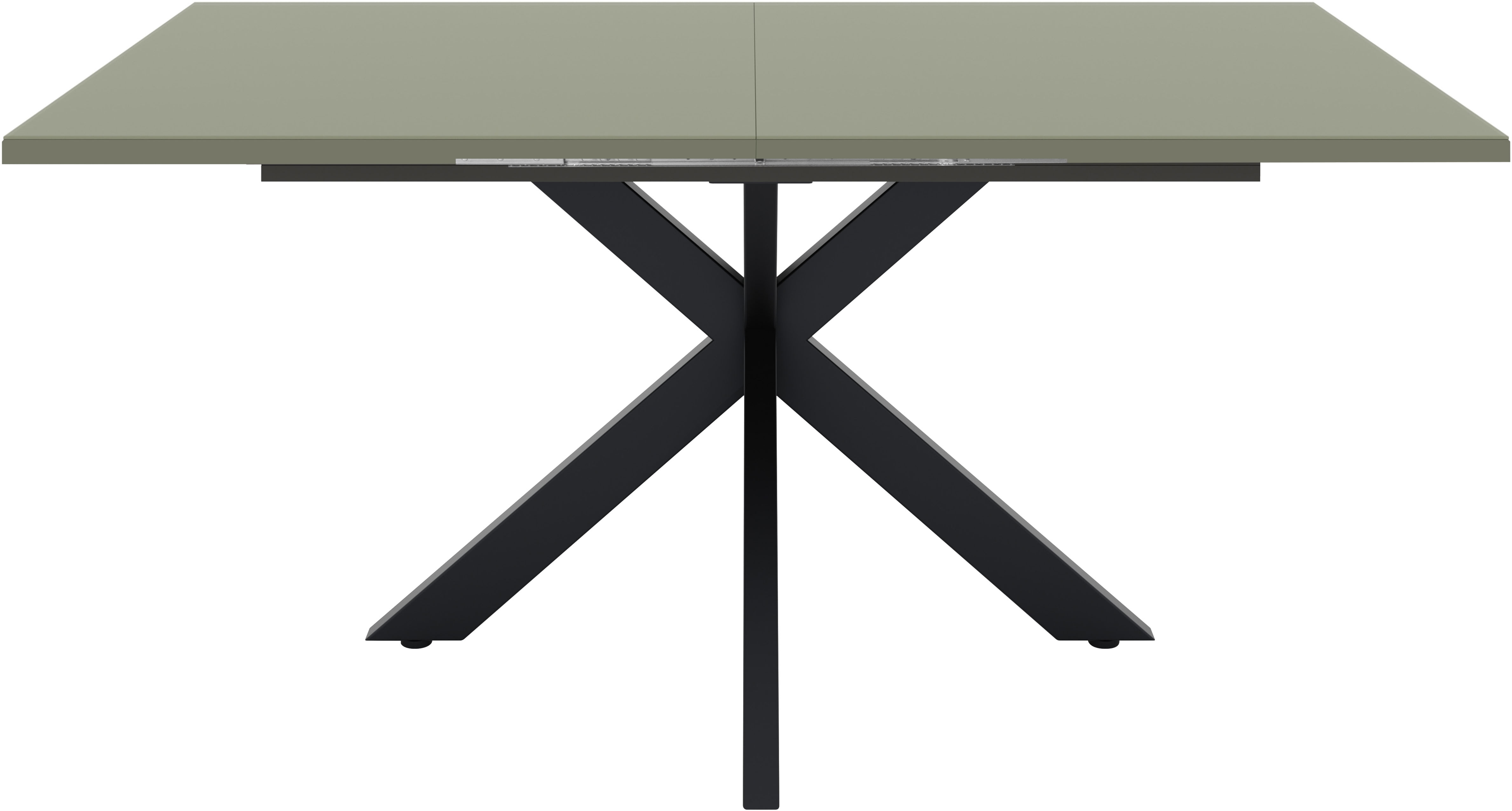 Mäusbacher Esstisch "Vitrum" Esstisch ausziehbar auf 210 cm, eckige Tischform, Gestell Sternform