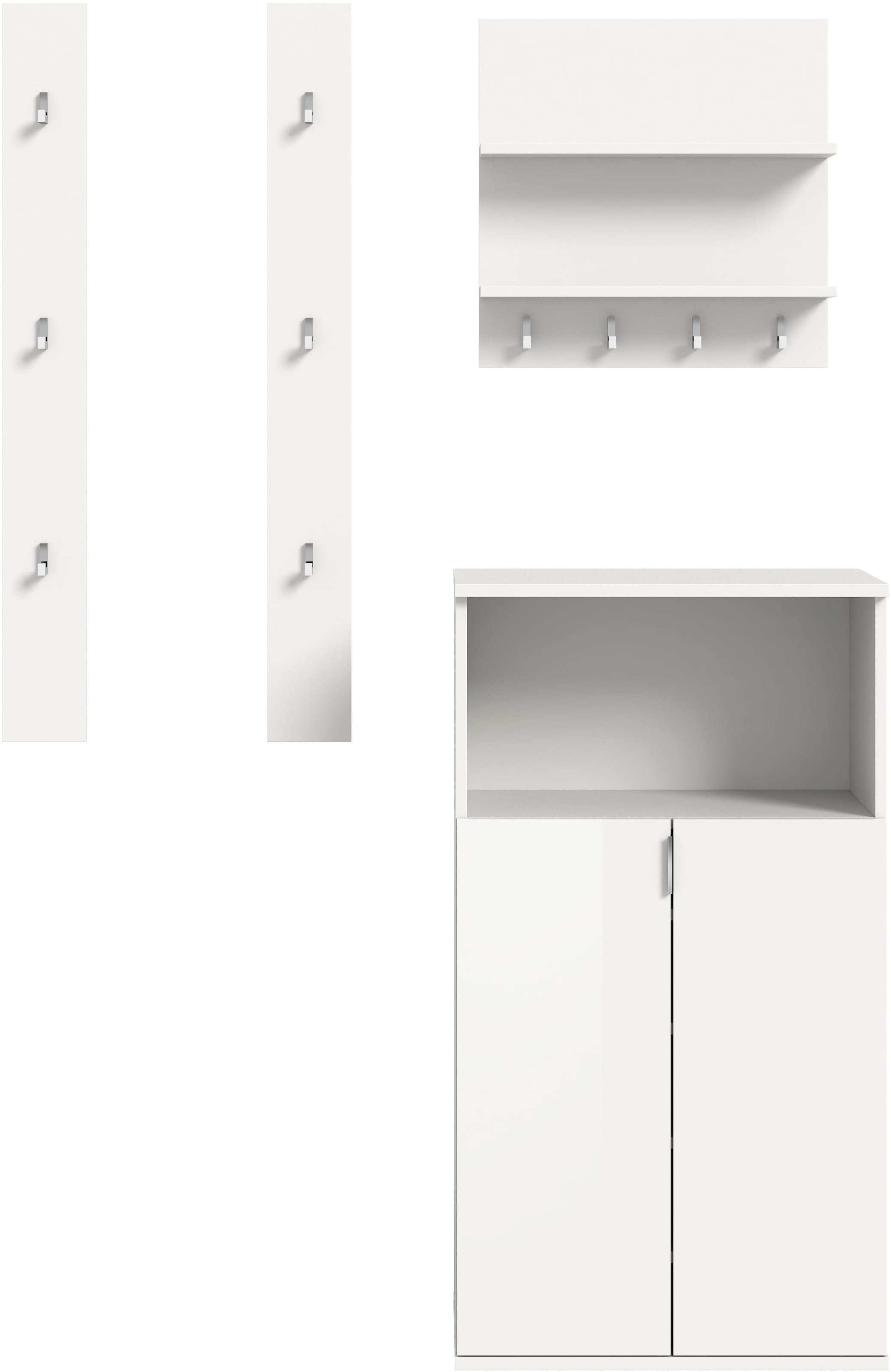 INOSIGN Garderoben-Set, (3 St.), Trondheim, Garderobenset 3-tlg.Breite 111 cm, Flur, Diele, Kombination