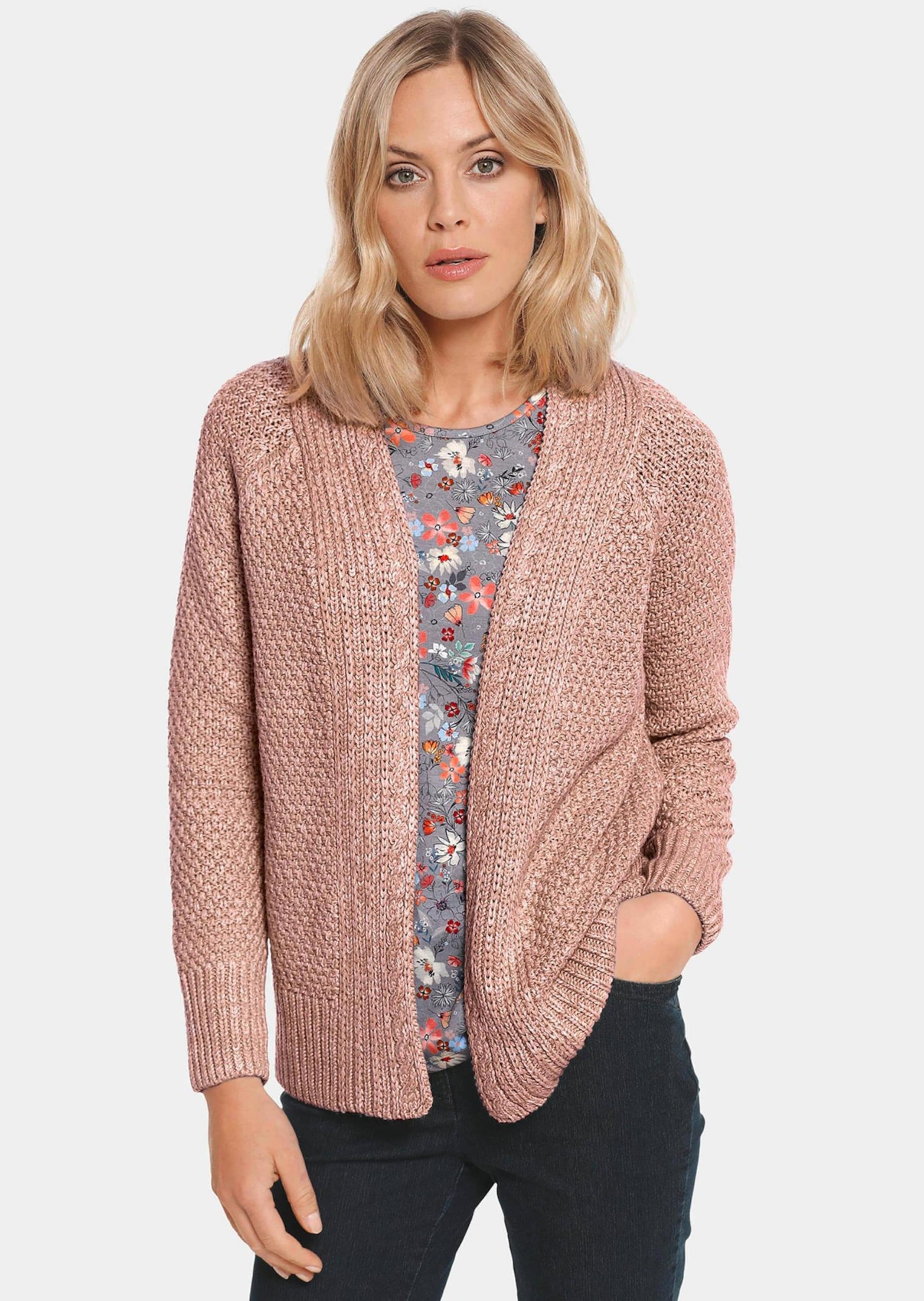 GOLDNER Strickjacke »Strickjacke Zeitlose Strickjacke in Grobstrick«