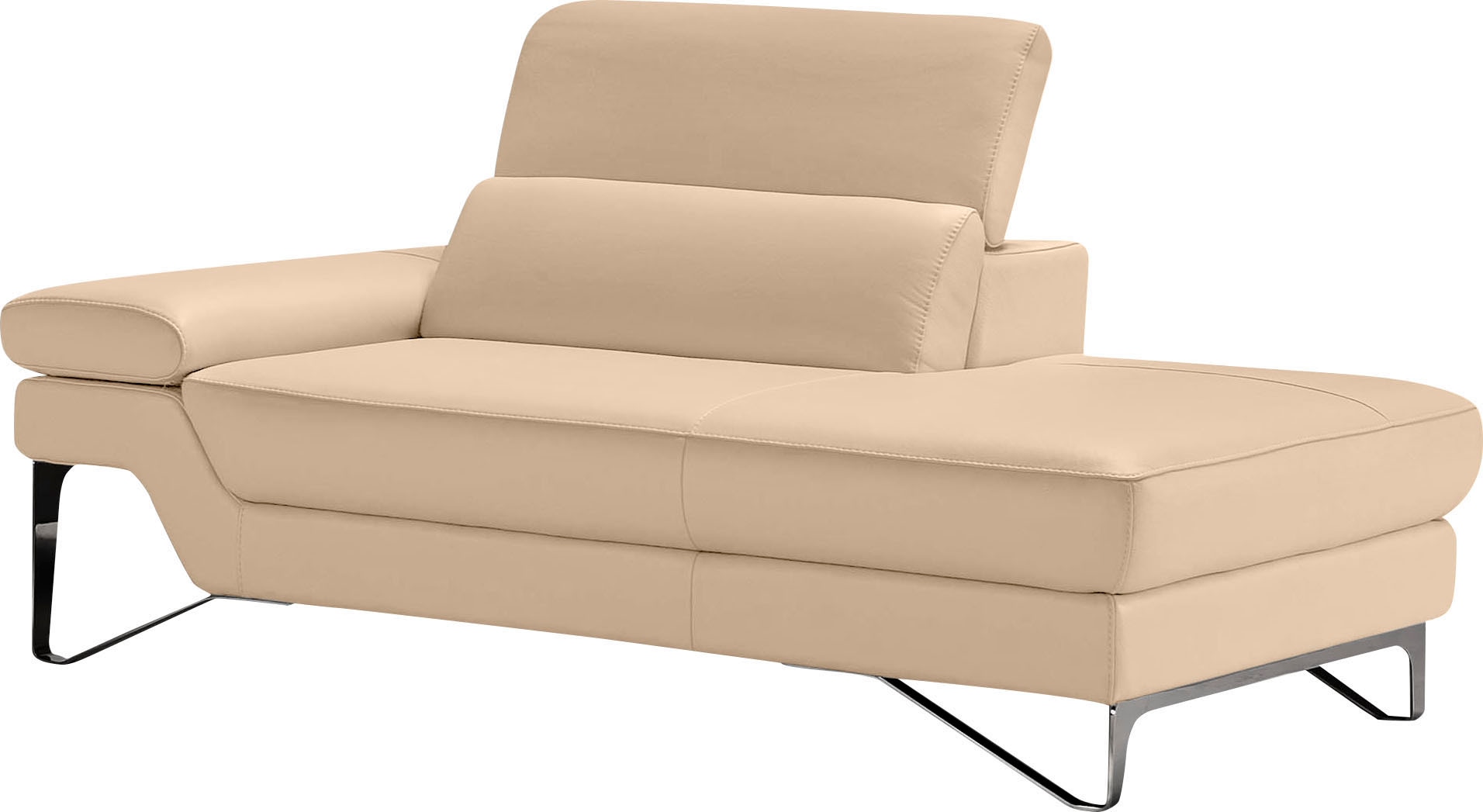 Egoitaliano Ottomane "Princess, elegantes Designsofa mit erstklassigem Sitzkomfort,", inkl. verstellbarem Kopfteil und e