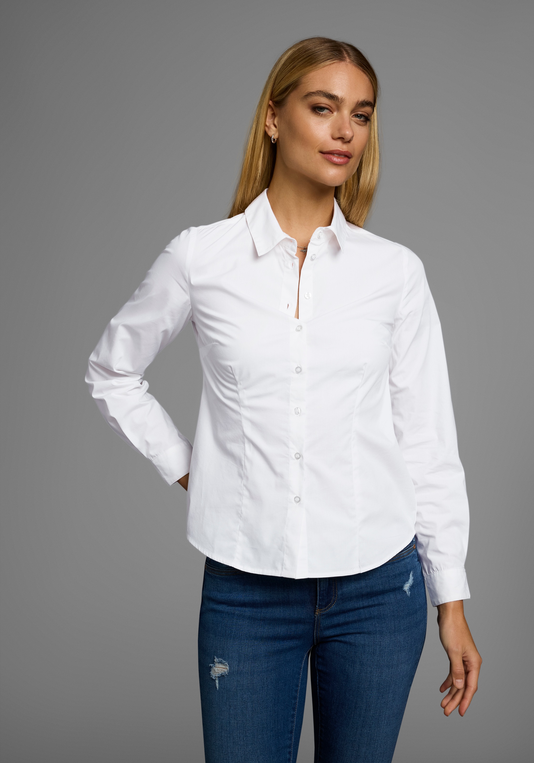 Thumbnail - Flashlights Langarmbluse 2er-Pack, im Hemdblusenstil