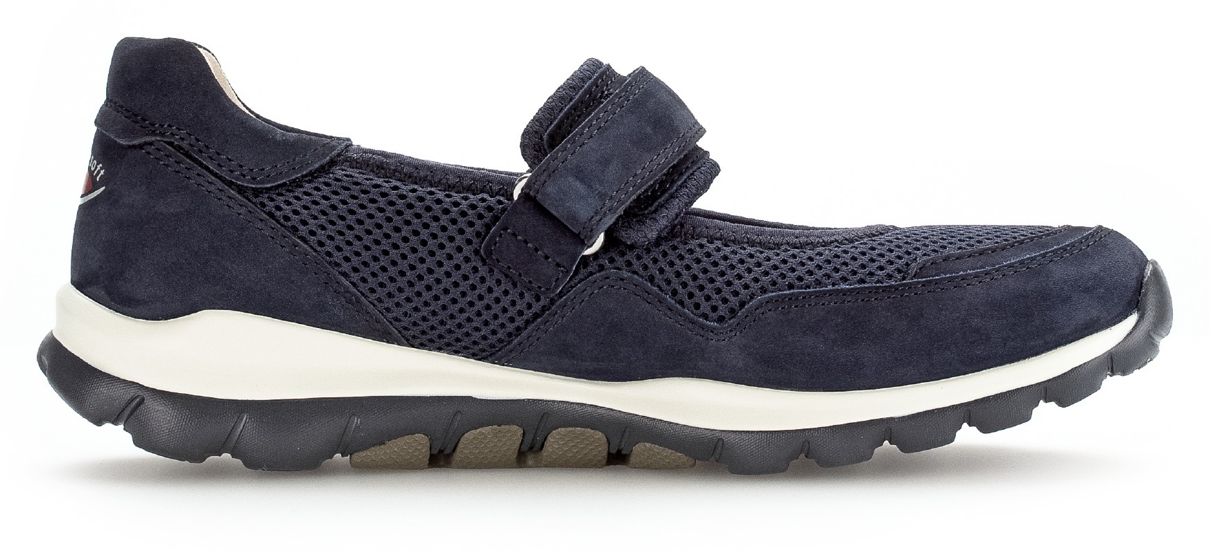 Thumbnail - rollingsoft Riemchenballerina, Klettschuh, Freizeitschuh, Komfortschuh mit Lochmuster