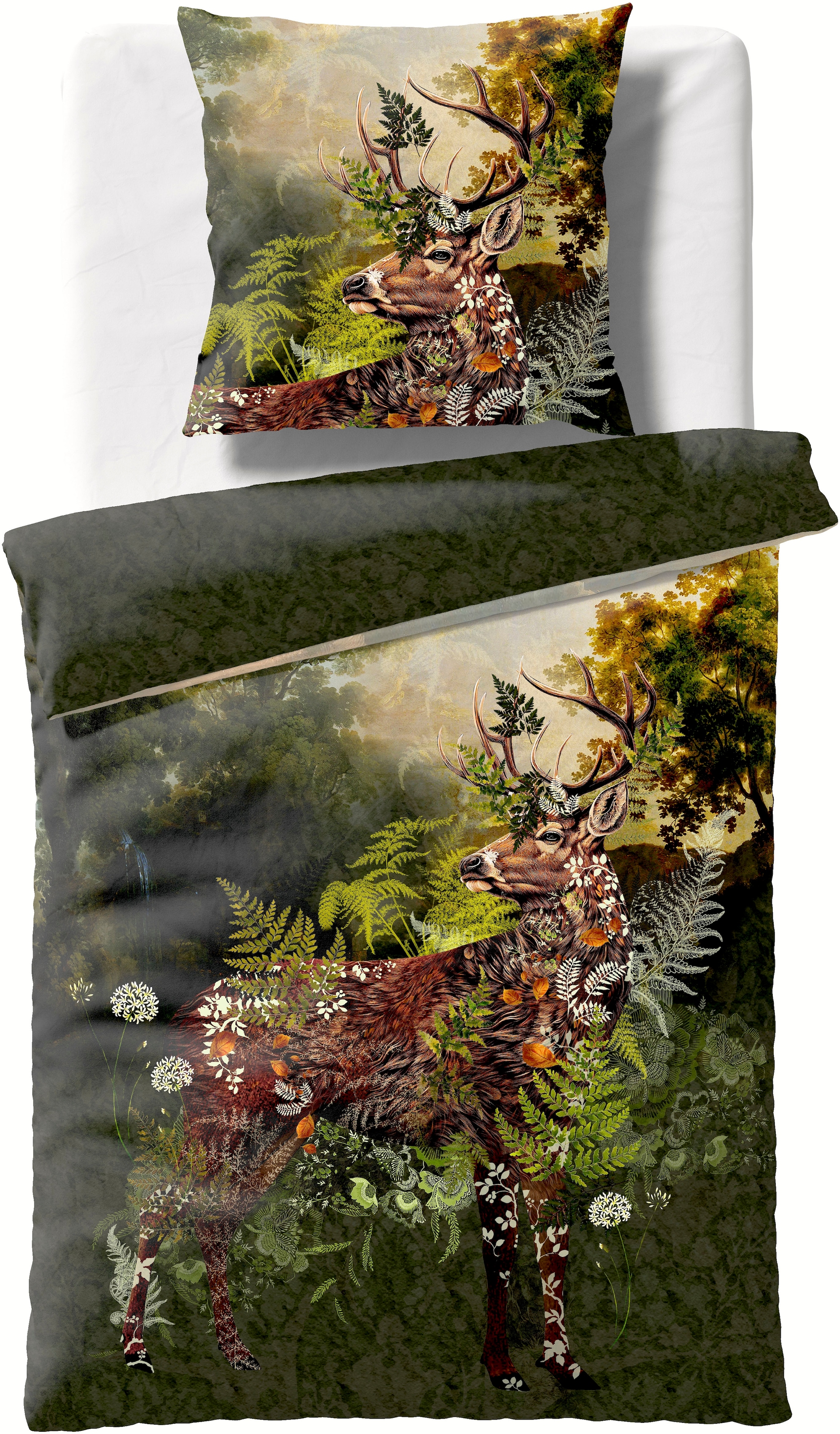 fleuresse Bettwäsche "Bed Art S" 2 Stk. tlg. Mako Satin 100% Baumwolle mit günstig online kaufen