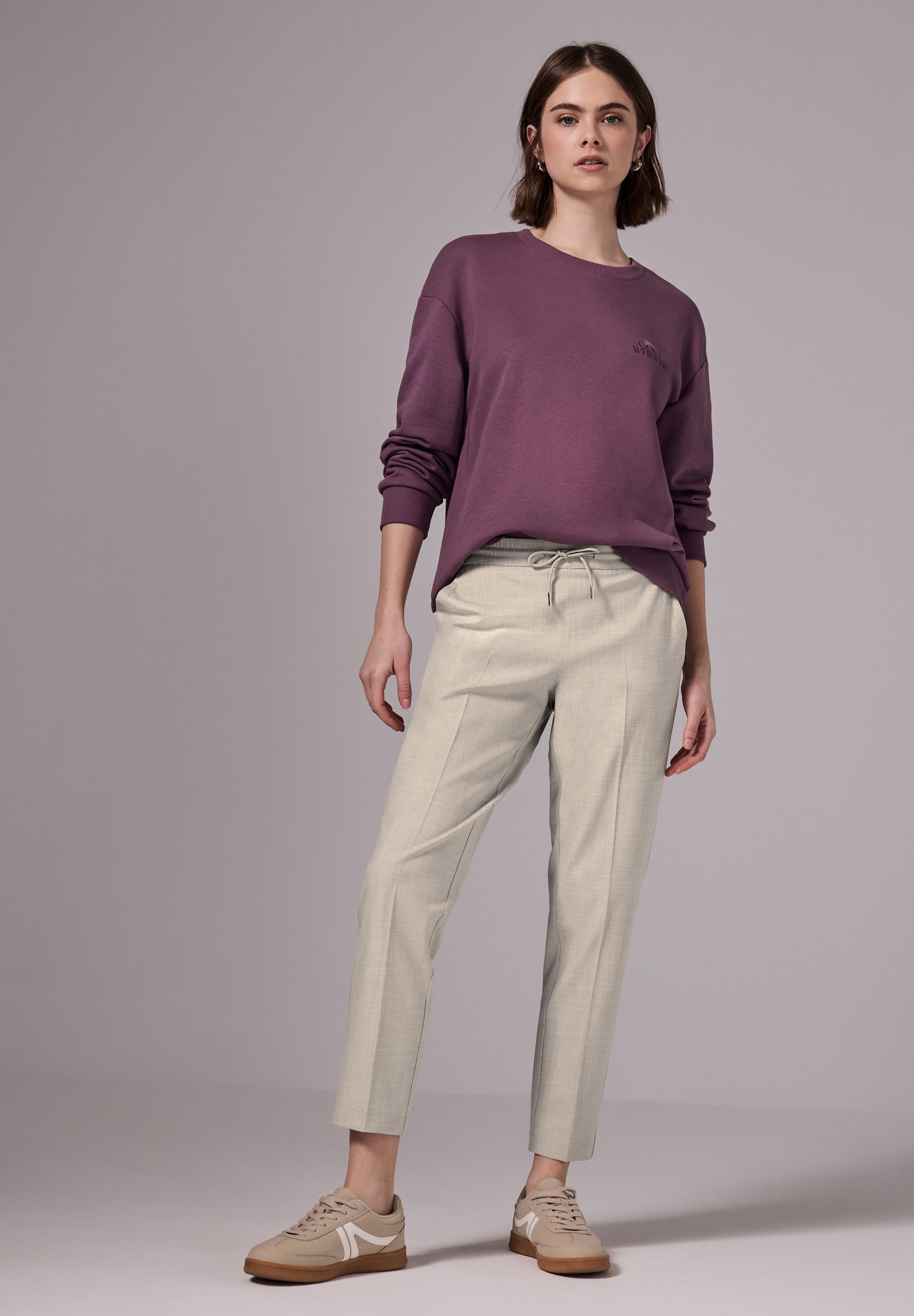 STREET ONE STUDIO Jogger Pants, Elastikbund mit Tunnelzug