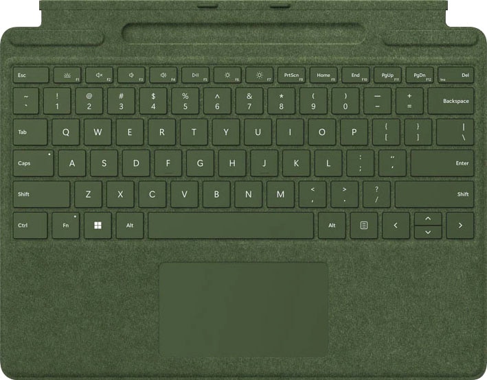 Microsoft Tastatur mit Touchpad »Surface Pro Signature Keyboard mit Slim Pen 2«, (Fn-Tasten-Windows-Sperrtaste-Touchpad-Magnetverschluss)