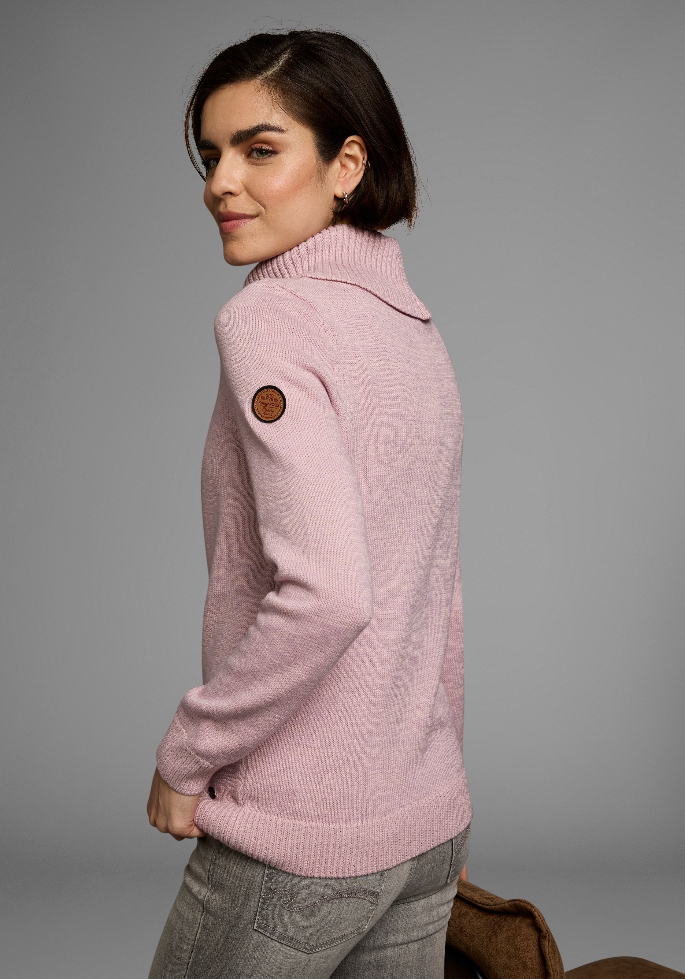 KangaROOS Rollkragenpullover mit Schalkragen, Langarm, Warm & Kuschelig günstig online kaufen