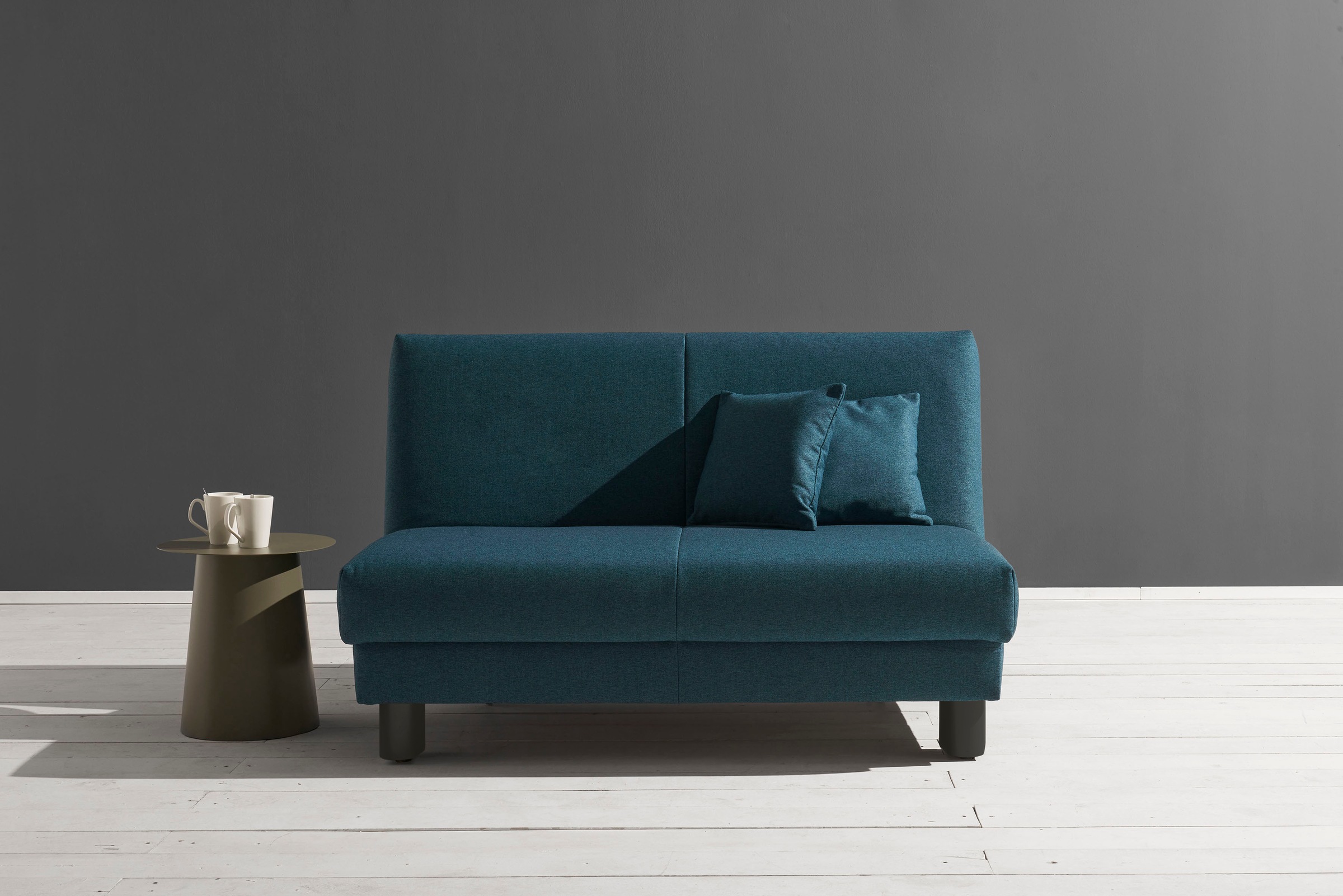 ell + ell Schlafsofa »Enny«, Liegefläche Breite 120 oder 140 cm, Liegehöhe 45 cm, Füße schwarz