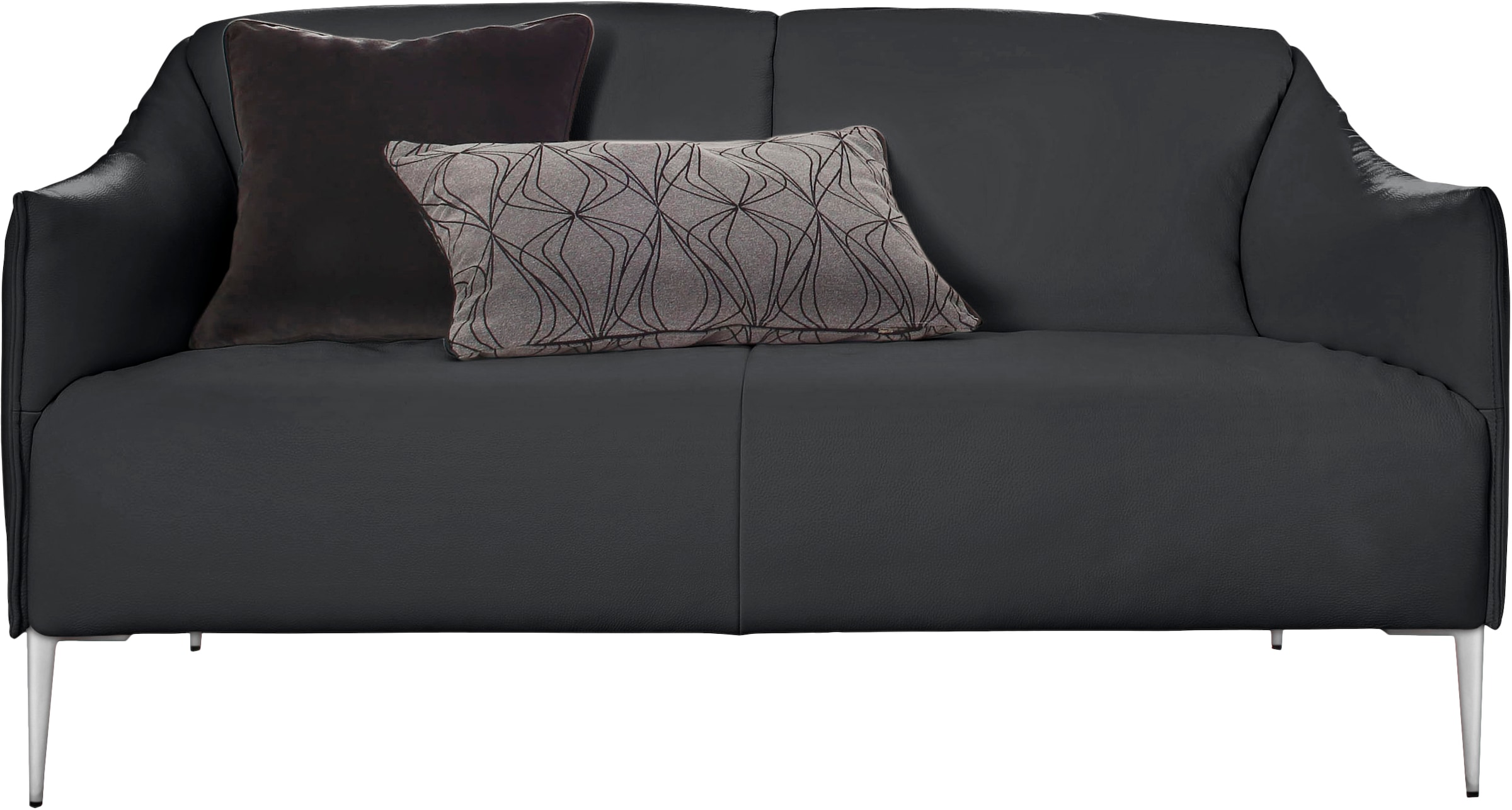 W.SCHILLIG 2-Sitzer »sally«, mit Metallfüßen in Chrom glänzend, Breite 154 cm