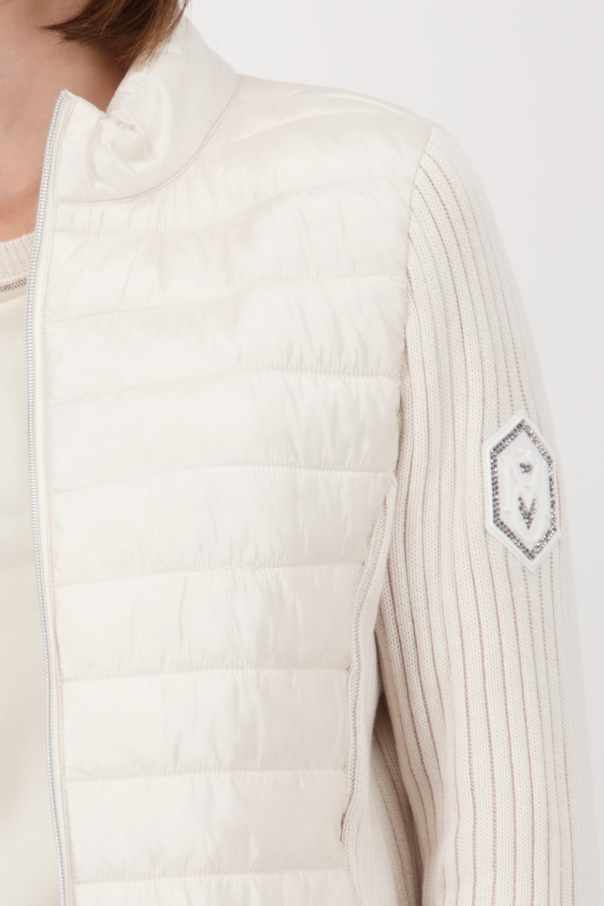 Monari Steppjacke ohne Kapuze Regular fit mit Stehkragen