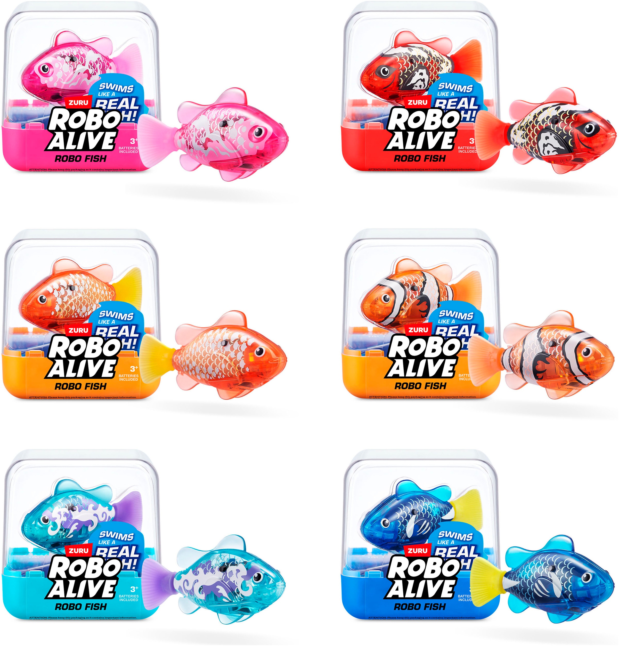 ZURU Robotertier »Robo Alive, Roboter-Fisch Serie 3« mit Funktion; Lieferung erfolgt farblich sortiert