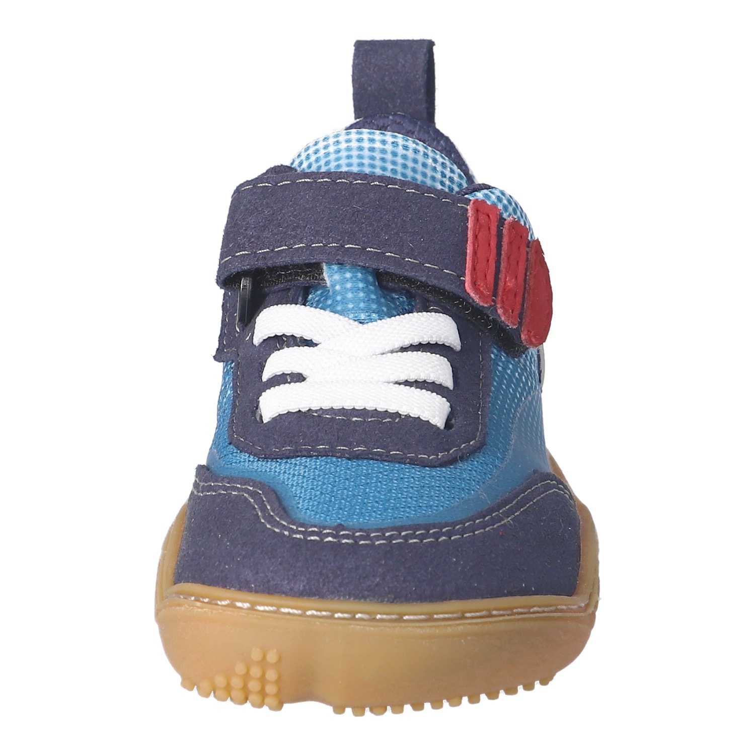 qnuffs Barfußschuh »Fichte«  Klettschuh, Sneaker, Halbschuh mit Kontrastbesätzen