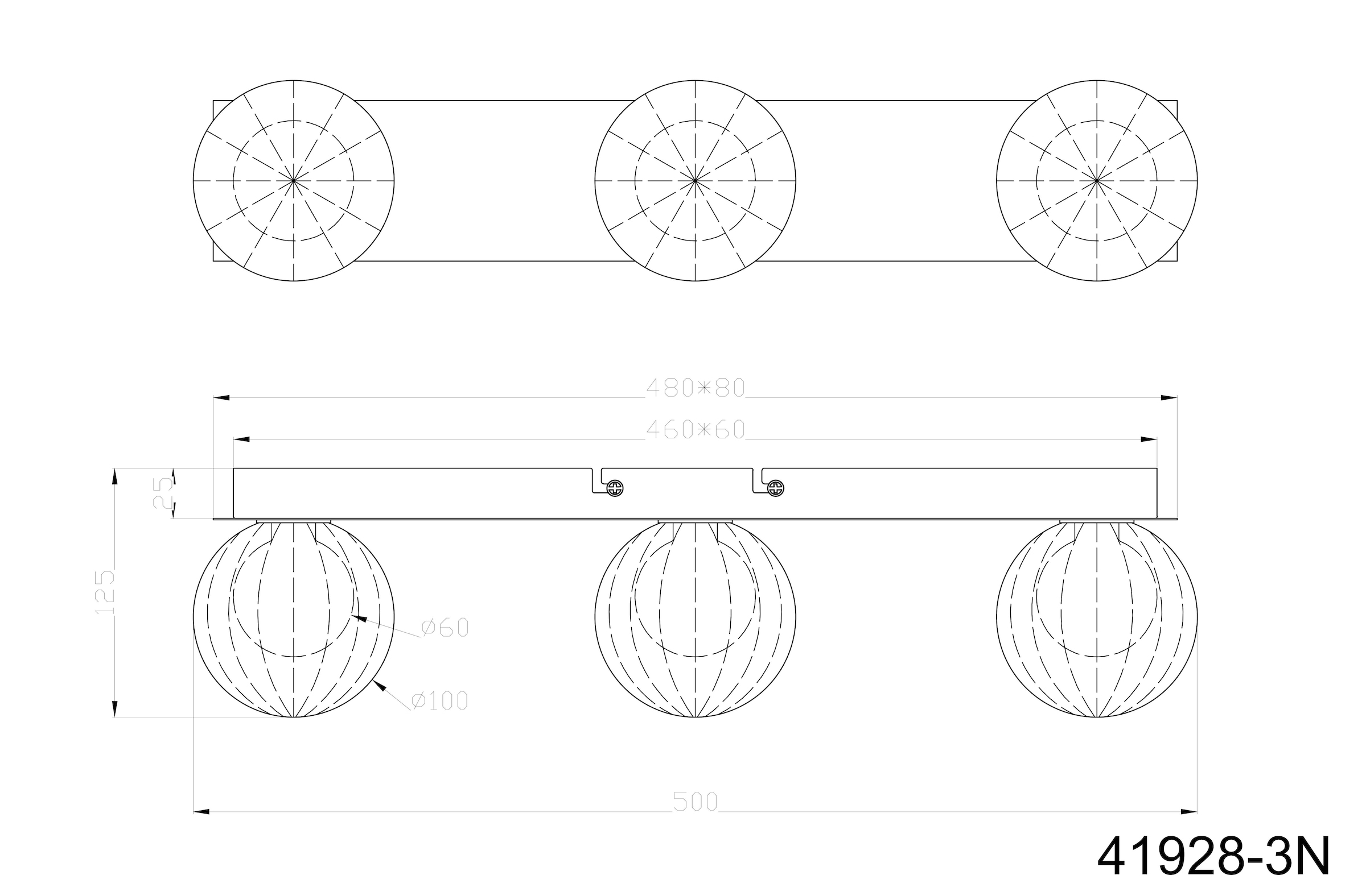 GLOBO LIGHTING Deckenleuchte »ANDER«, Leuchtmittel G9 | ohne Leuchtmittel, Deckenlampe/Glaskugeln/Glas klar/Wohnbereich