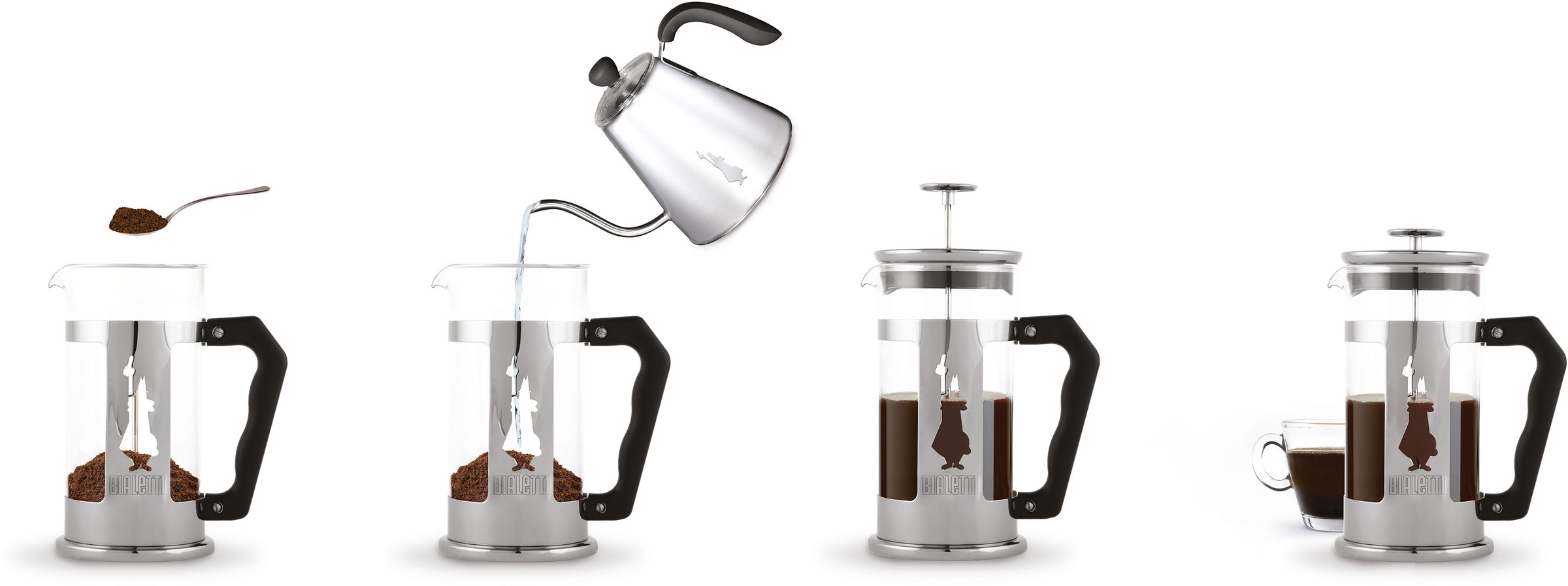 BIALETTI Kaffeebereiter "French Press Preziosa" 0,35 l Kaffeekanne 350 ml günstig online kaufen
