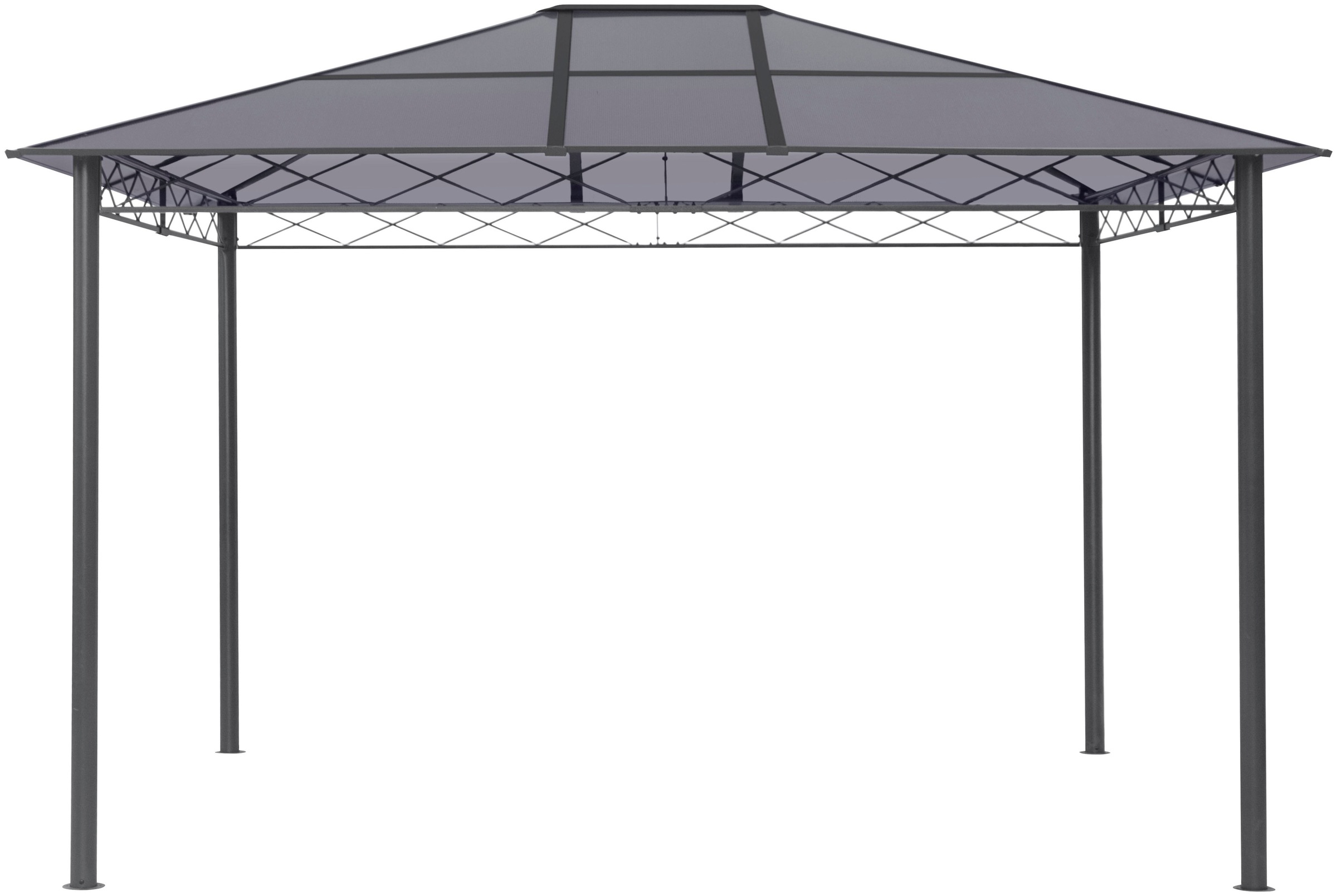 KONIFERA Pavillon »Nizza«, 360x300 cm, Stahlgestell, Polycarbonat-Dachplatten, inkl. Moskitonetze