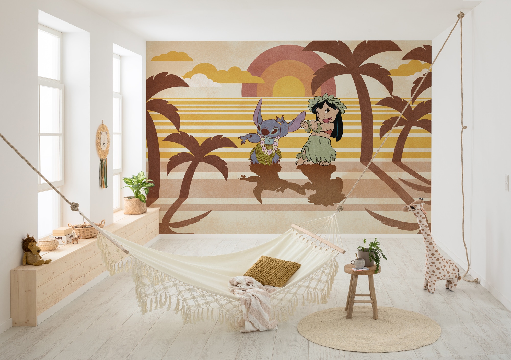 Komar Fototapete "Disney Lilo and Stitch Hula Harmony" Comic bedruckt glatt