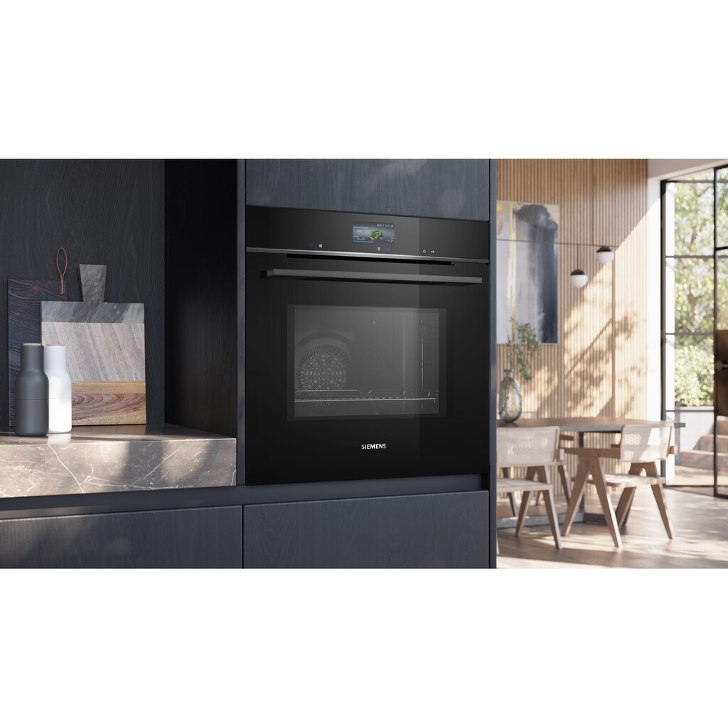 SIEMENS Backofen mit Mikrowelle »HM776GKB1«, iQ700, HM776GKB1