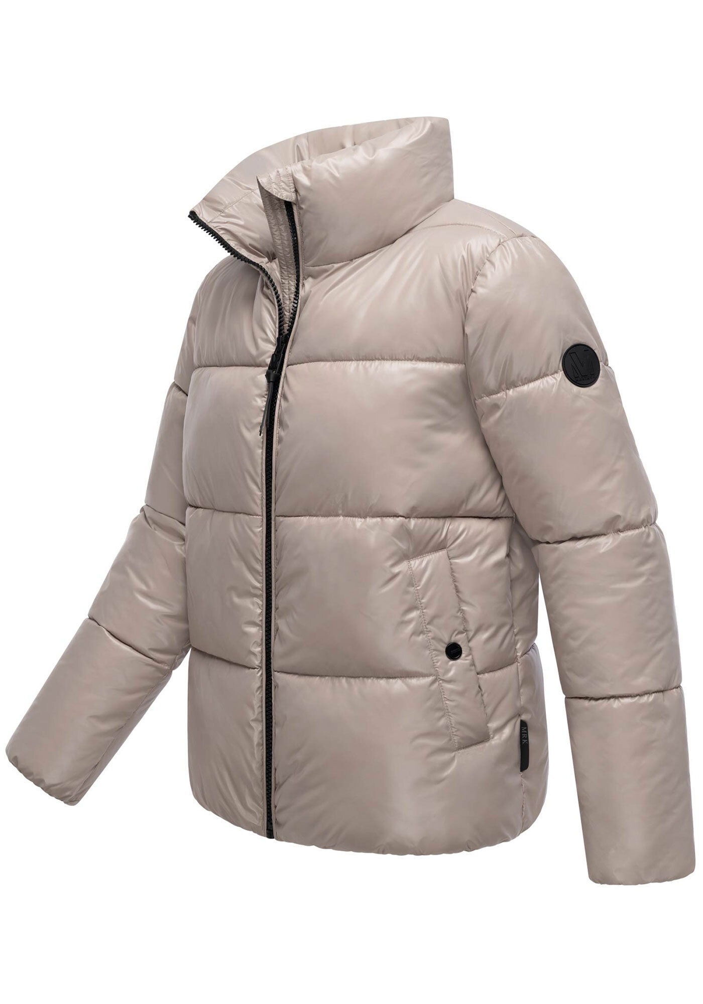 Marikoo Winterjacke »Hazalee«, mit leicht gläzendem Obermaterial und hohem Kragen
