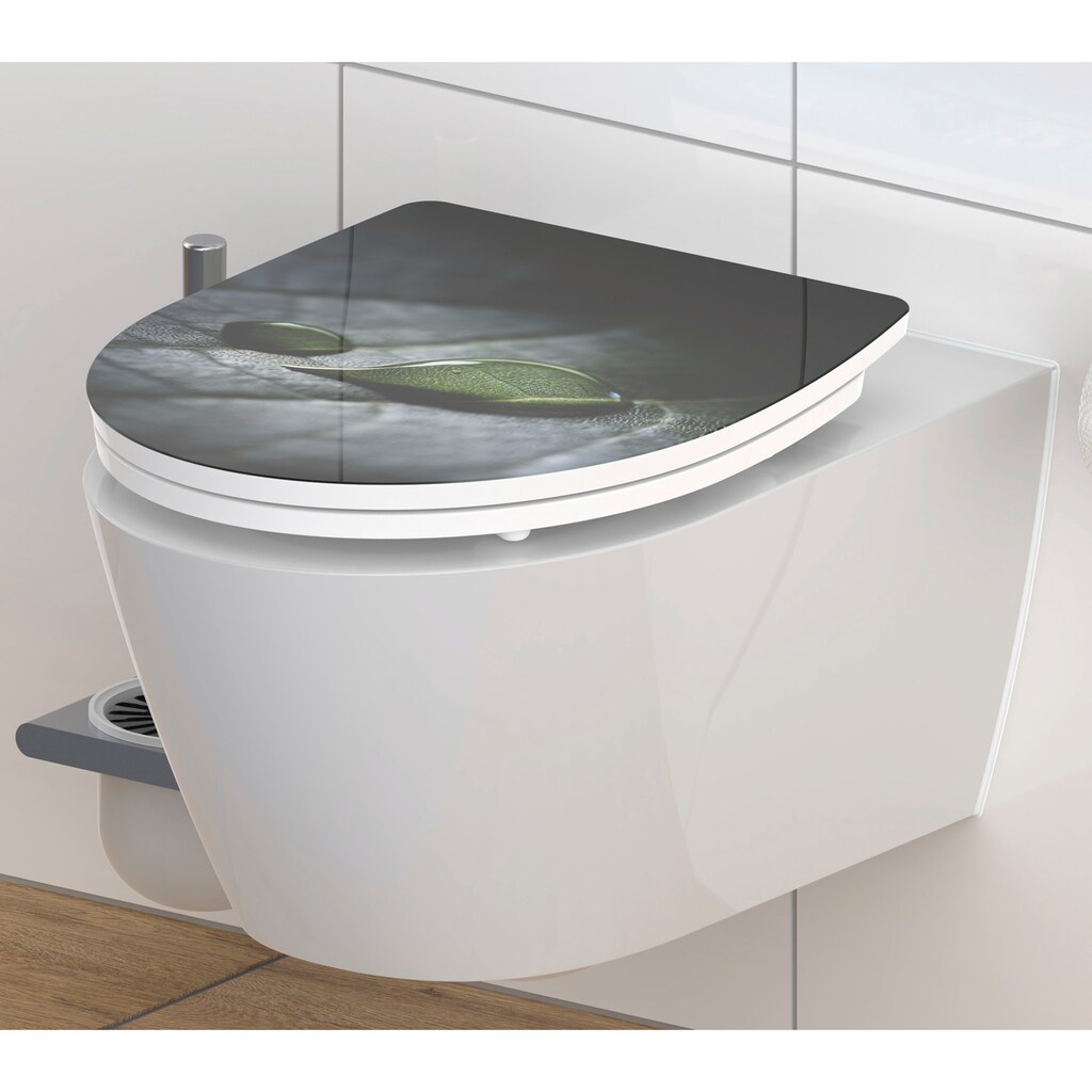 Marken Schütte Schütte WC-Sitz »Raindrop«, Duroplast, Hochglänzender Toilettendeckel mit Absenkautomatik und Schnellverschluss, Marken Schütte Schütte WC-Sitz »Raindrop«, Duroplast, Hochglänzender Toilettendeckel mit Absenkautomatik und Schnellverschluss,