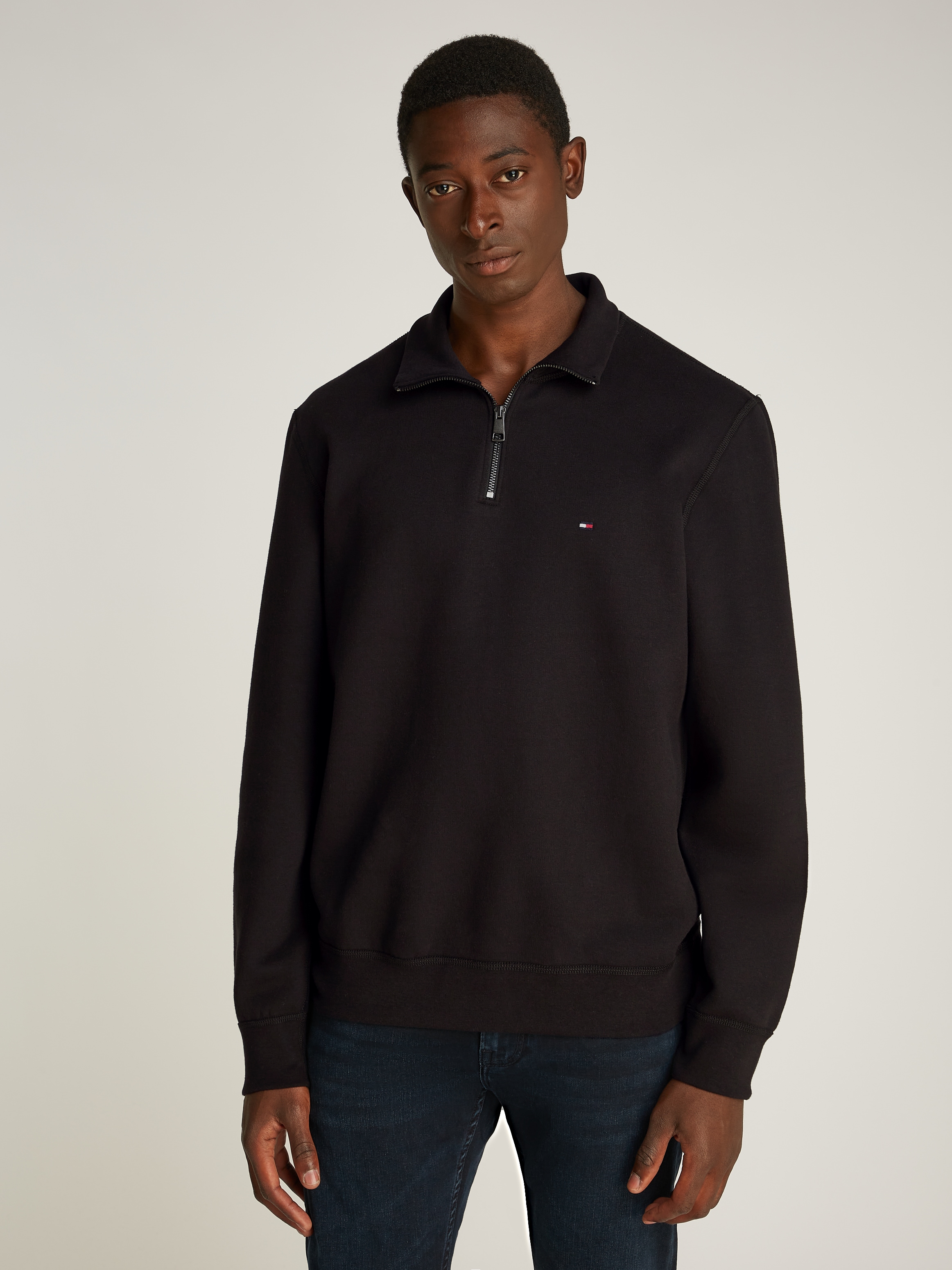 Tommy Hilfiger "ESSENTIAL FLEECE 1/4 ZIP", mit Stehkragen günstig online kaufen