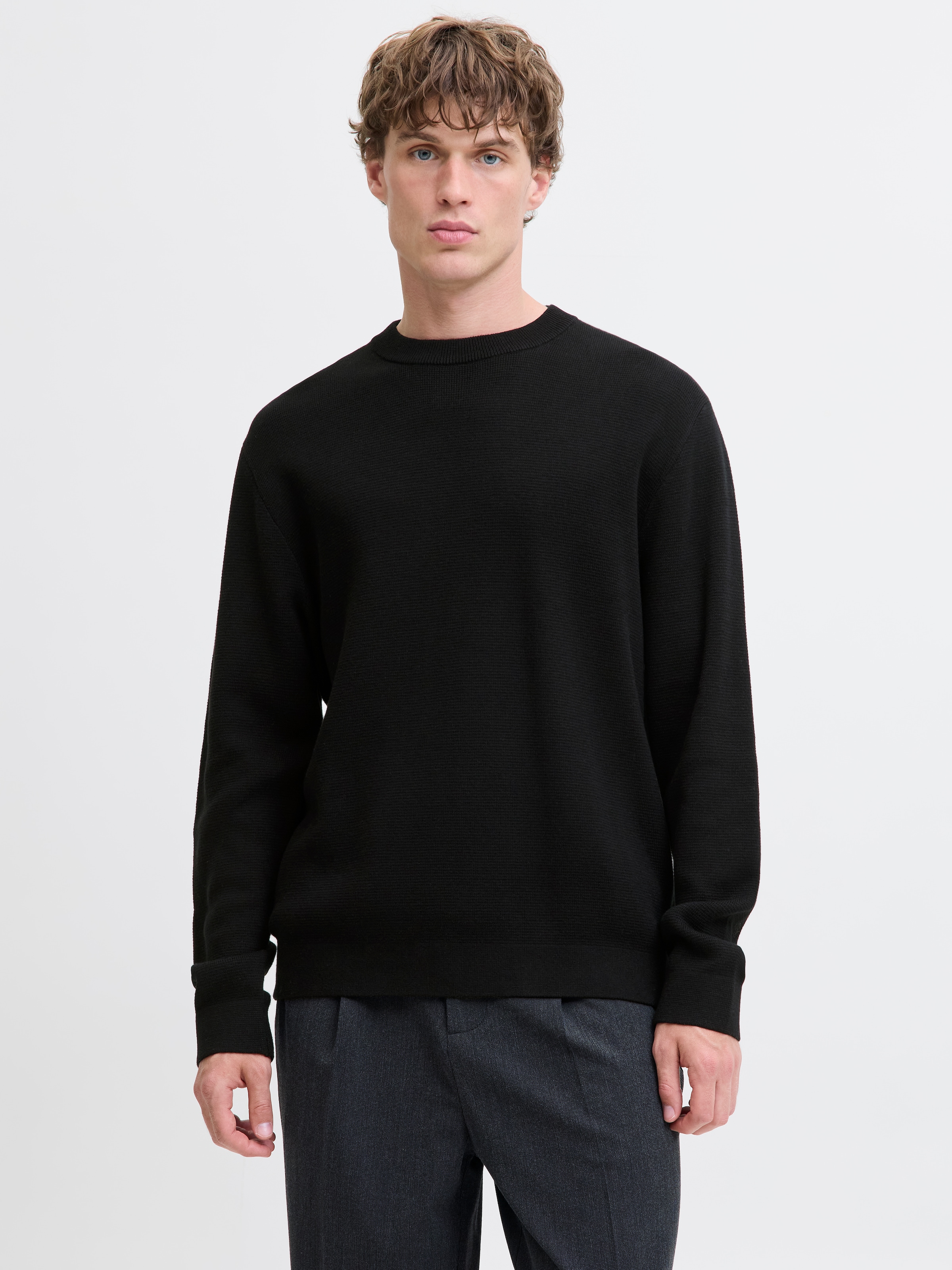 Jack & Jones Strickpullover "JPRBLAMILANO STITCH KNIT CREW NECK SN" günstig online kaufen