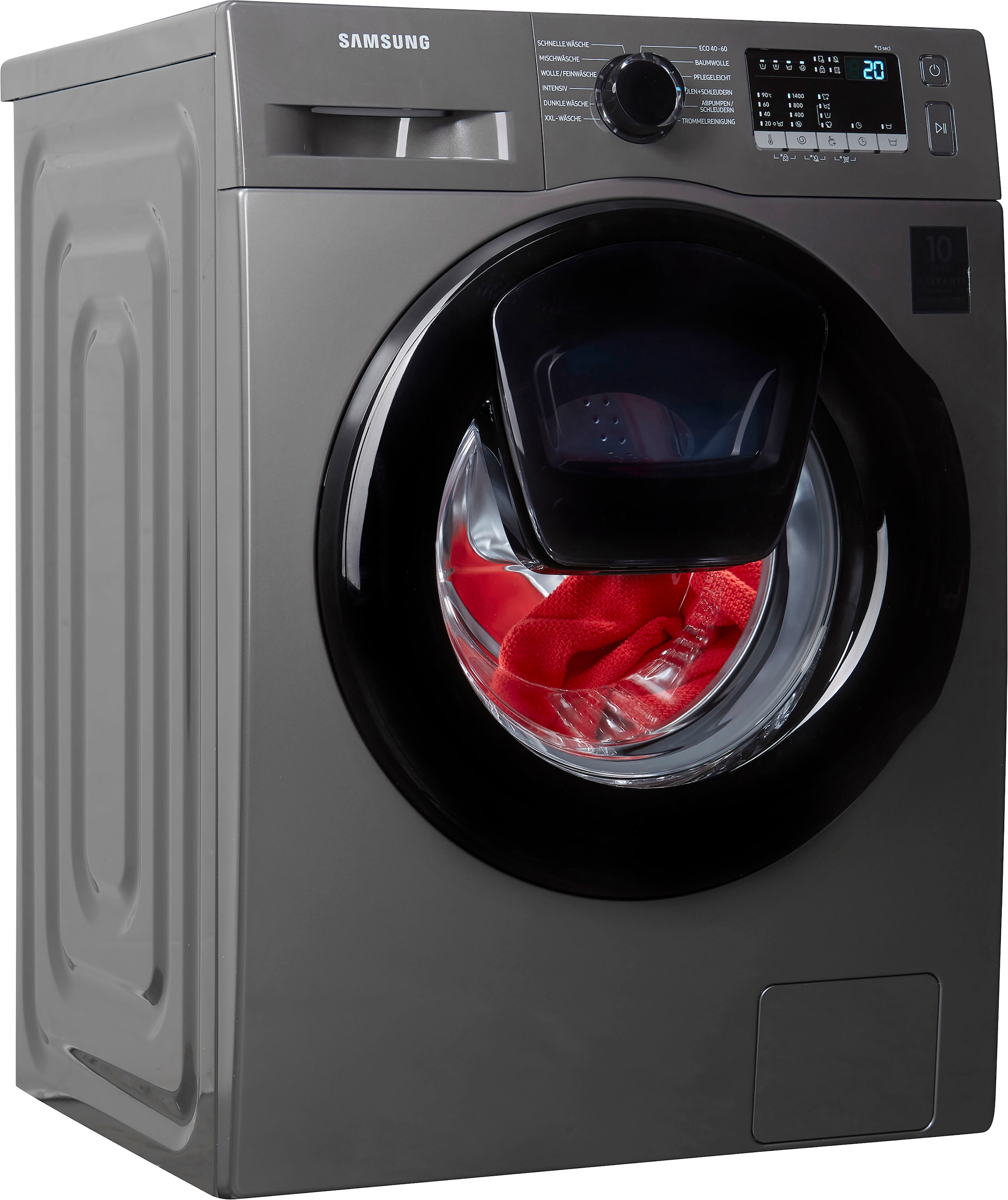 Samsung Waschmaschine »WW70TA049AX«, WW70TA049AX, WW5000T BAUR kg, Raten U /min, auf | 7 1400 FleckenIntensiv-Funktion INOX
